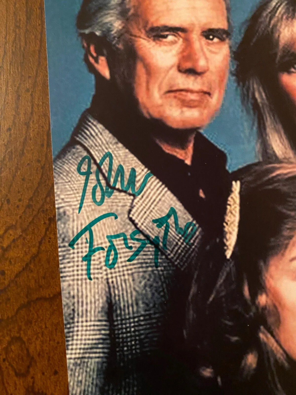 John Forsythe, Linda Evans — Dynasty Cast Signed Autographed Photo With COA John Forsythe Linda Evans Both, image 2
