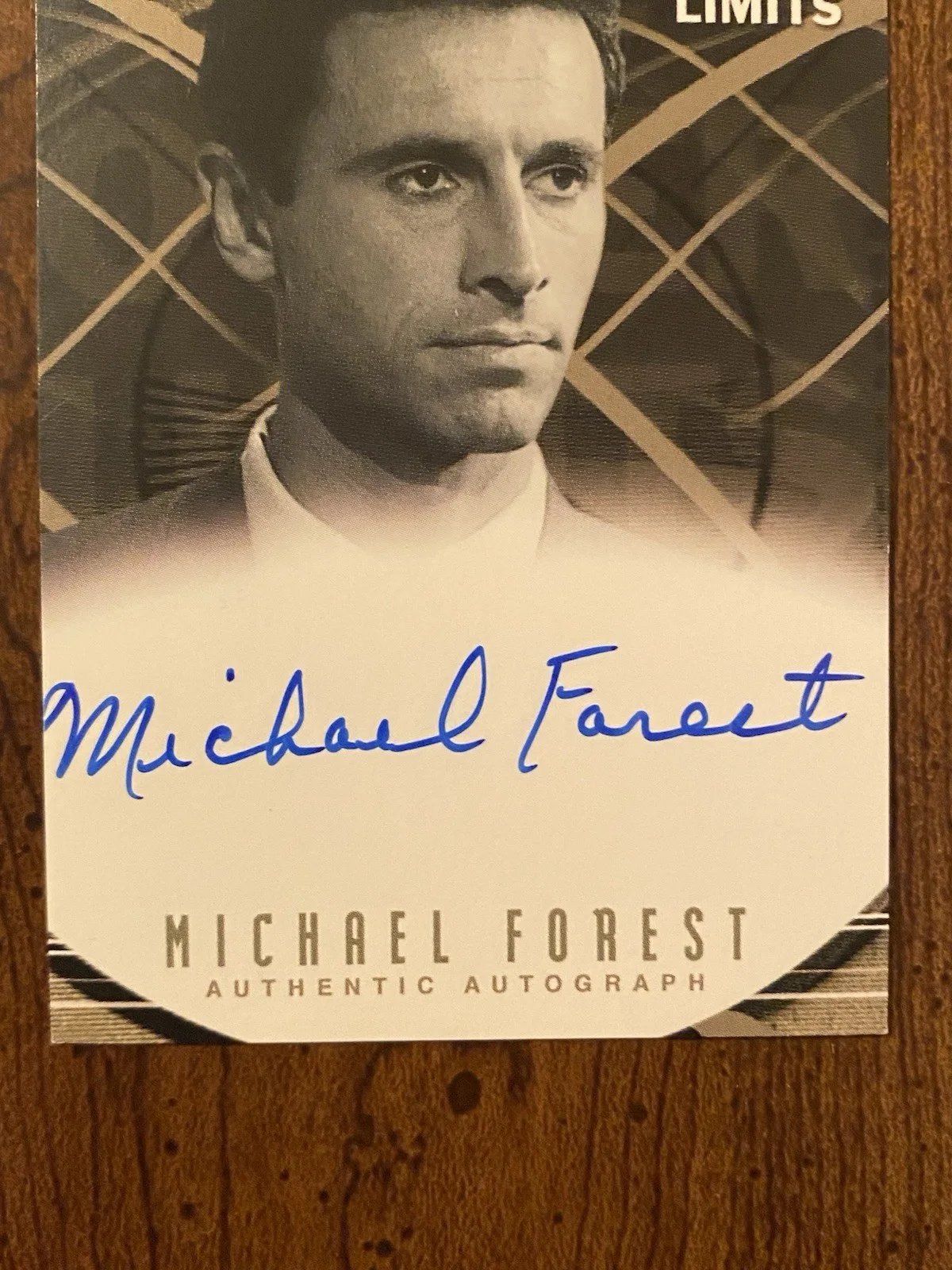 Michael Forest — Michael Forest Signed Autographed The Outer Limits Card Rittenhouse, image 2