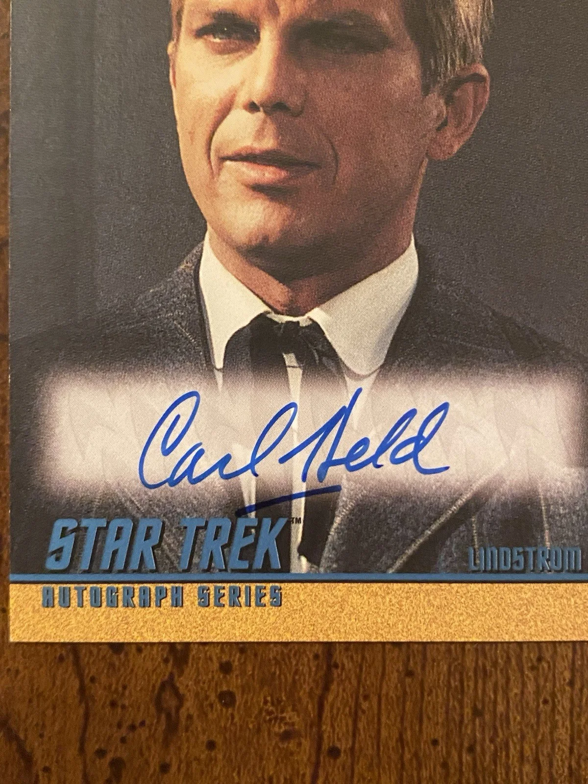 Carl Held — Carl Held Signed Autographed Star Trek The Original Series Card Rittenhouse, изображение 2