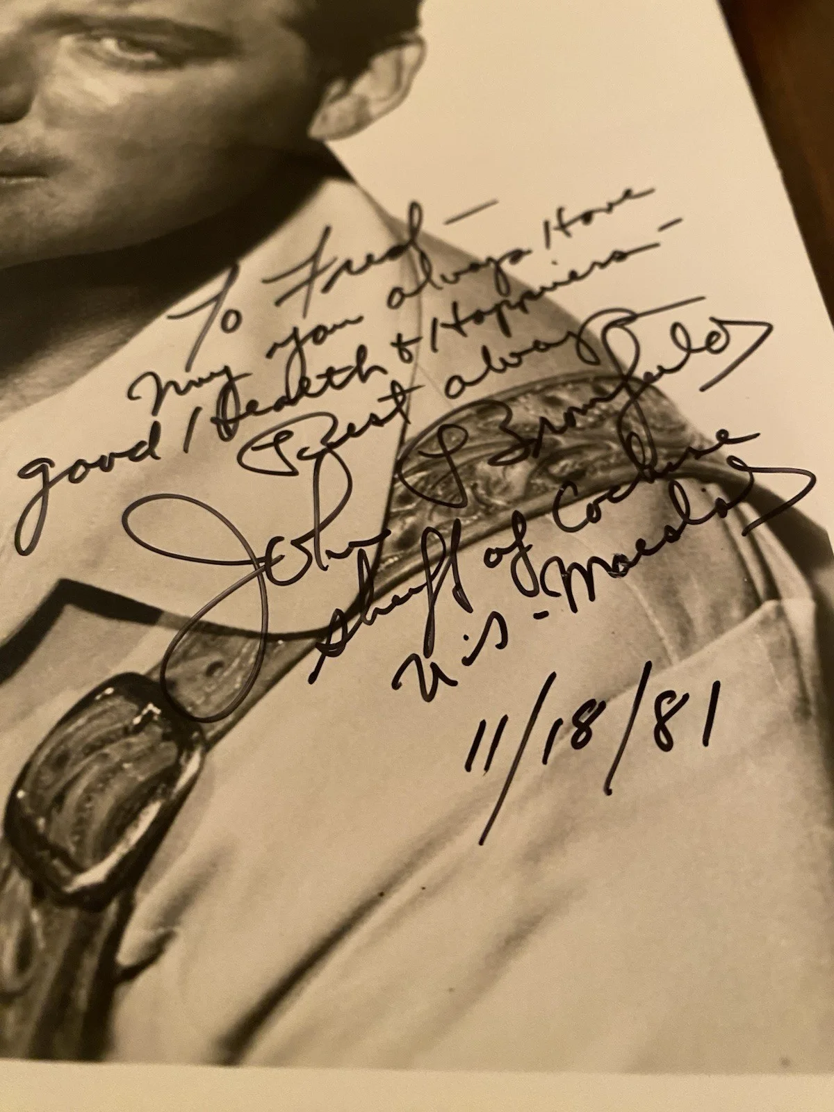 John Bromfield — John Bromfield Signed Autographed Photo With COA Sheriff Of Cochise U S Marsal, image 3
