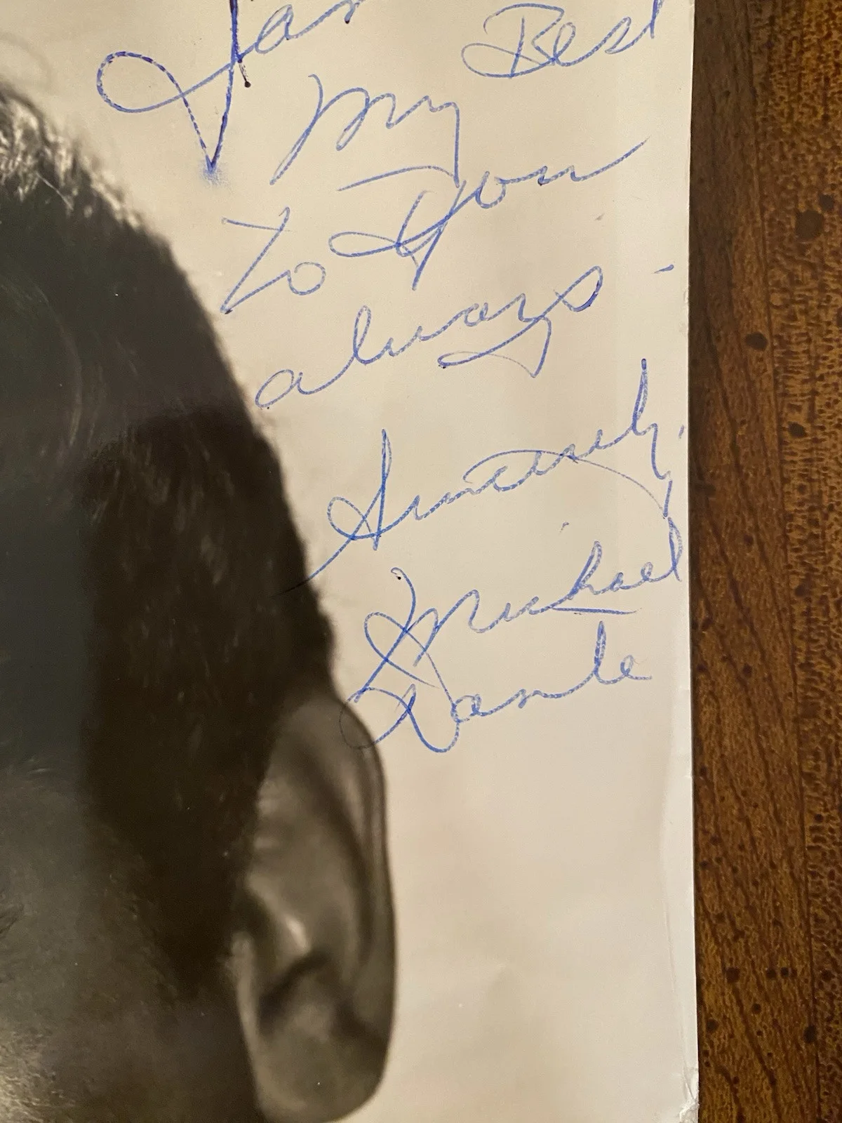 Michael Dante — Michael Dante Signed Autographed Photo With COA Kid Galahad Winterhawk Seven Thi, image 2