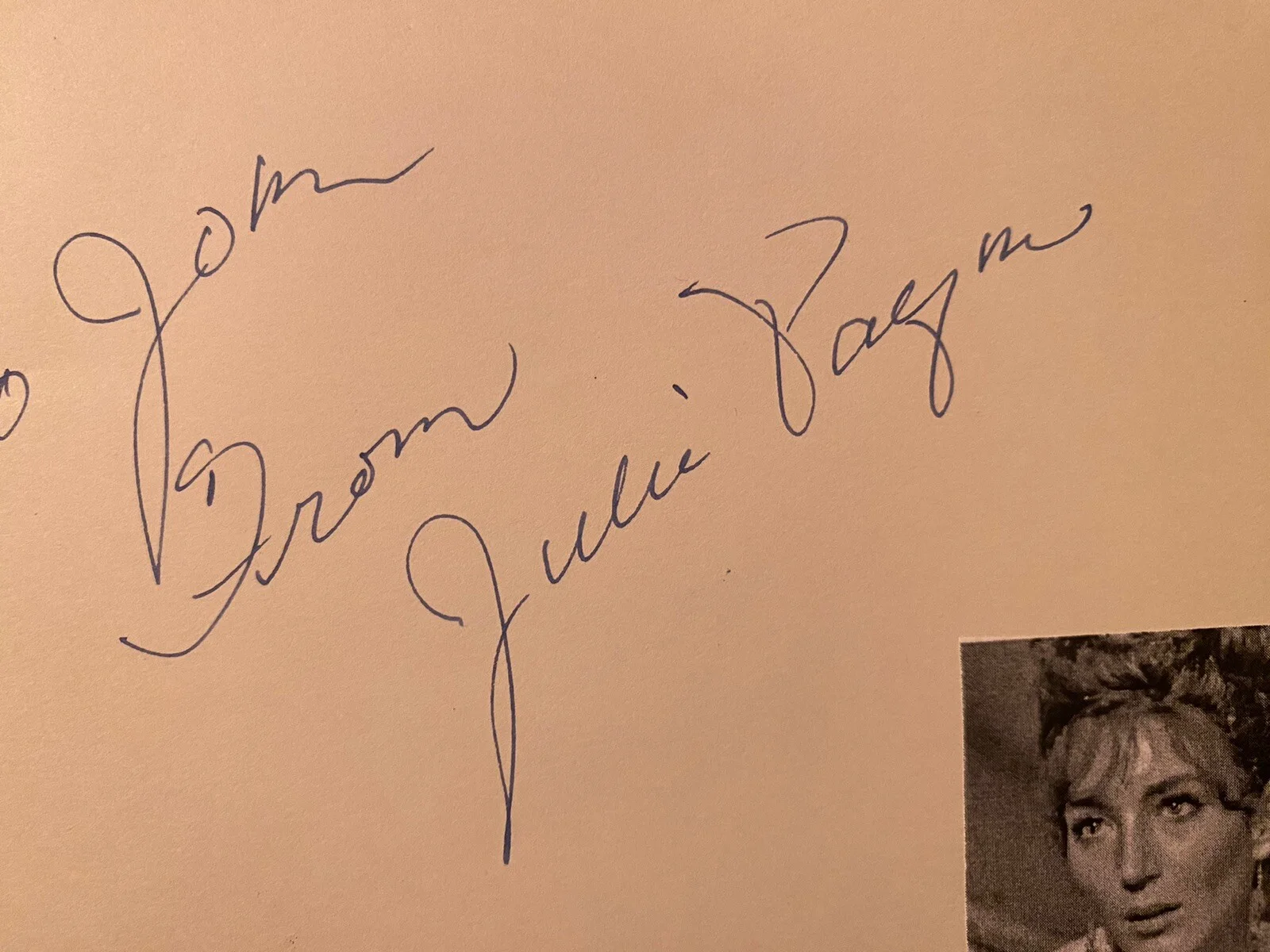 Julie Payne — Julie Payne Signed Autographed Page With COA Don’t Make Waves The Fugitive, изображение 2
