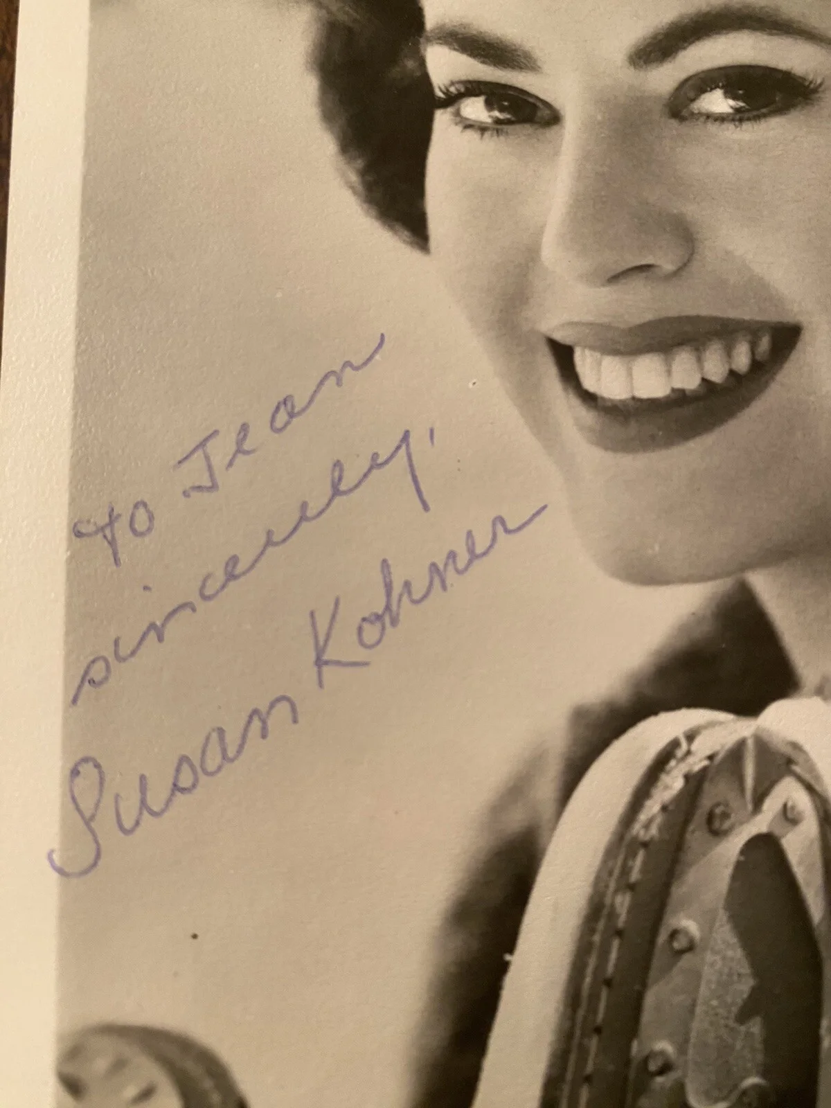 Susan Kohner — Susan Kohner Signed Autographed Photo w/ COA Imitation Of Life Gene Krupa Story, изображение 2
