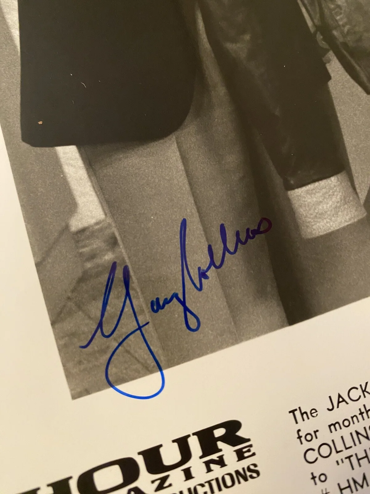 Gary Collins, Latoya Jackson — Gary Collins Latoya Jackson Signed Autographed Photo With COA Hour Magazine RARE, image 2