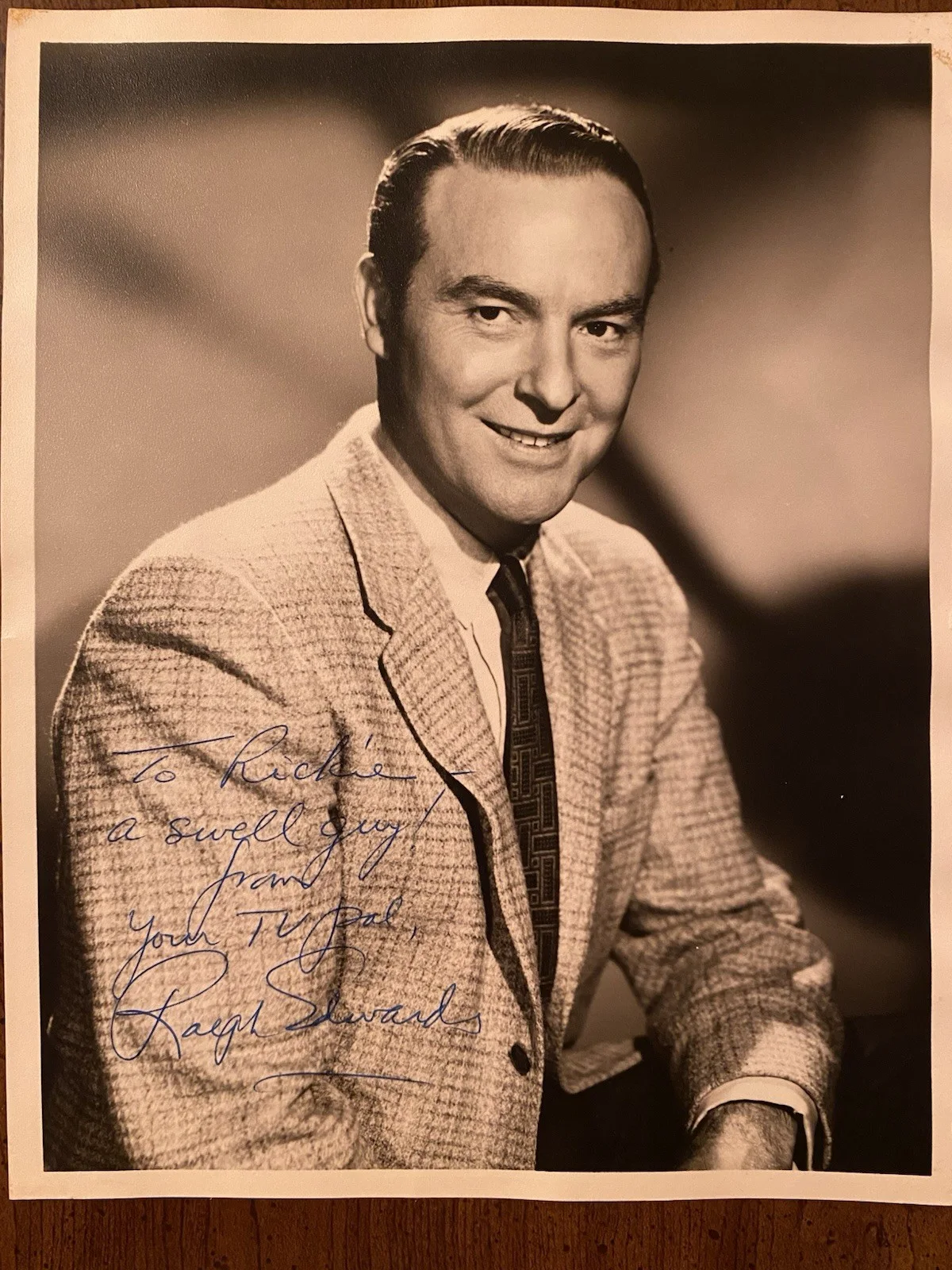 Ralph Edwards — Ralph Edwards Signed Autographed Photo With COA This Is Your Life Truth Or Conse