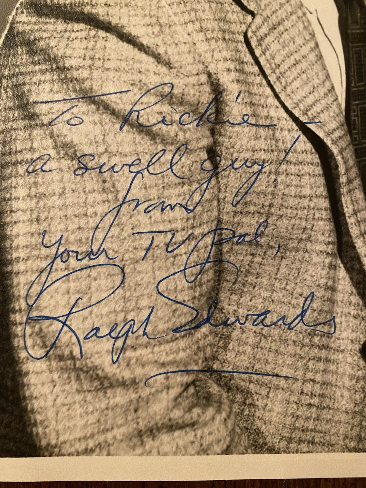 Ralph Edwards — Ralph Edwards Signed Autographed Photo With COA This Is Your Life Truth Or Conse, image 2