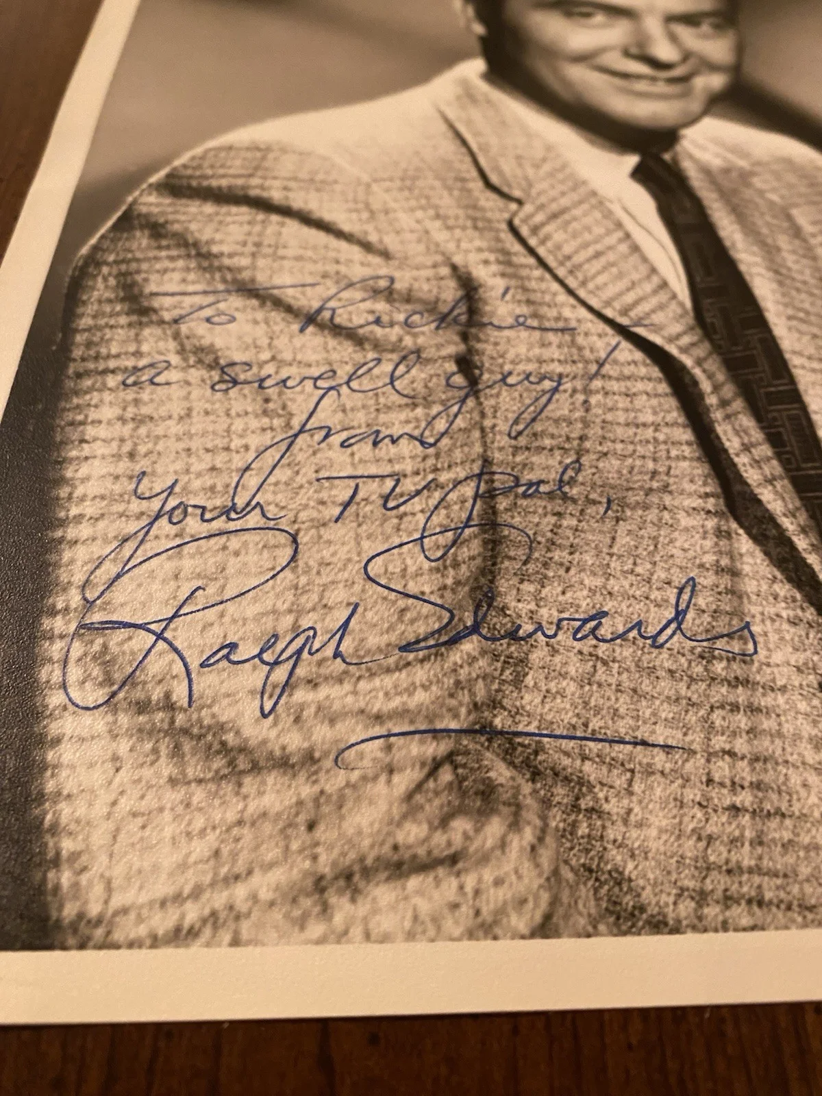 Ralph Edwards — Ralph Edwards Signed Autographed Photo With COA This Is Your Life Truth Or Conse, image 3