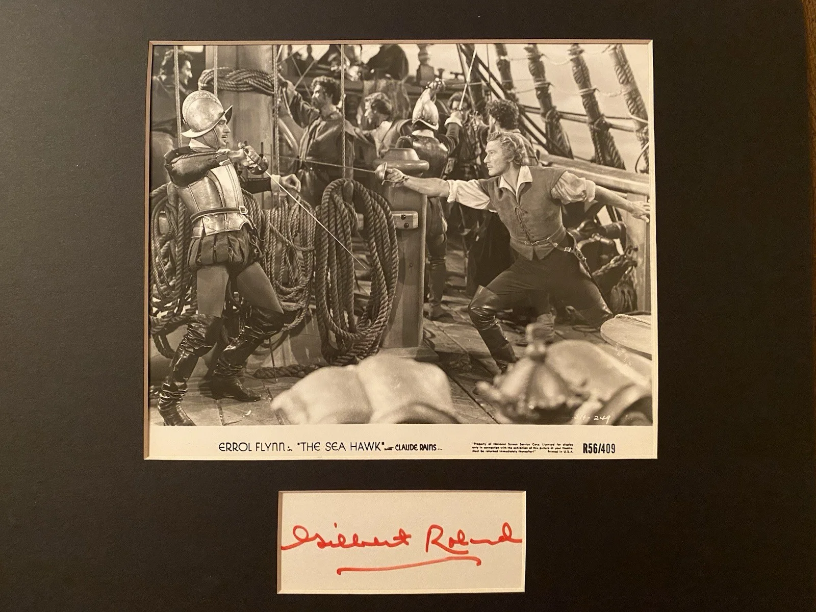 Gilbert Roland — Gilbert Roland Signed Autographed Matted 11x14 Photo Index The Sea Hawk With COA