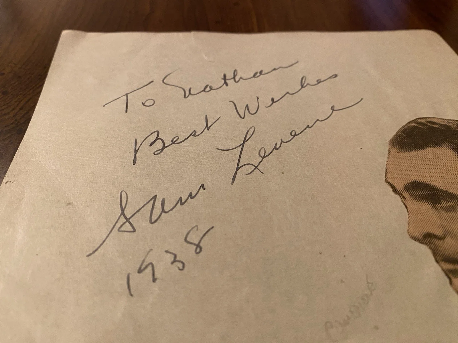 Sam Levene — Sam Levene Signed Autographed Vintage Album Page With COA The Thin Man Crossfire, image 3