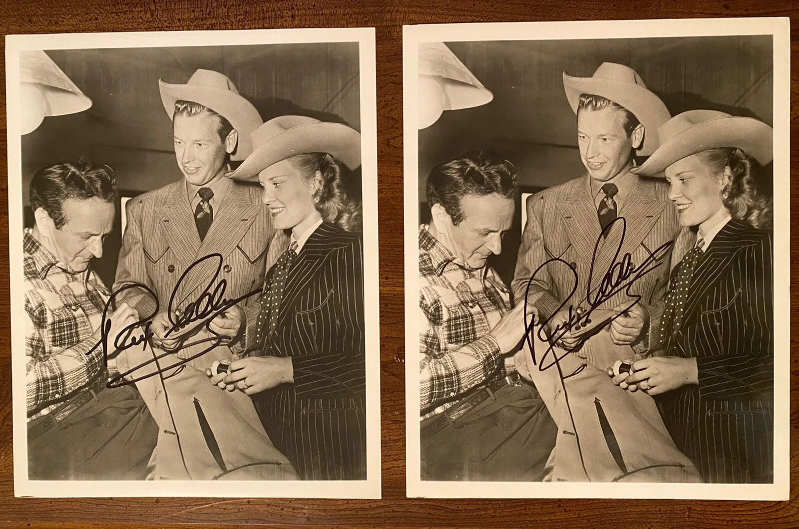 Rex Allen — Rex Allen Signed Autographed Photo Lot Arizona Cowboy Disney Charlotte’s Web Etc