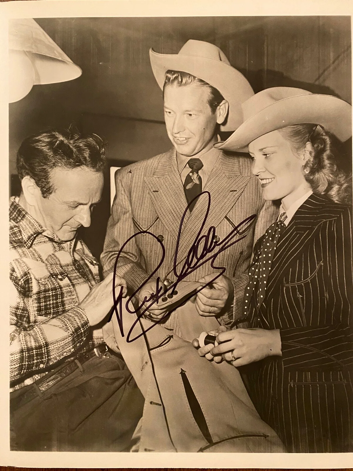 Rex Allen — Rex Allen Signed Autographed Photo Lot Arizona Cowboy Disney Charlotte’s Web Etc, изображение 2