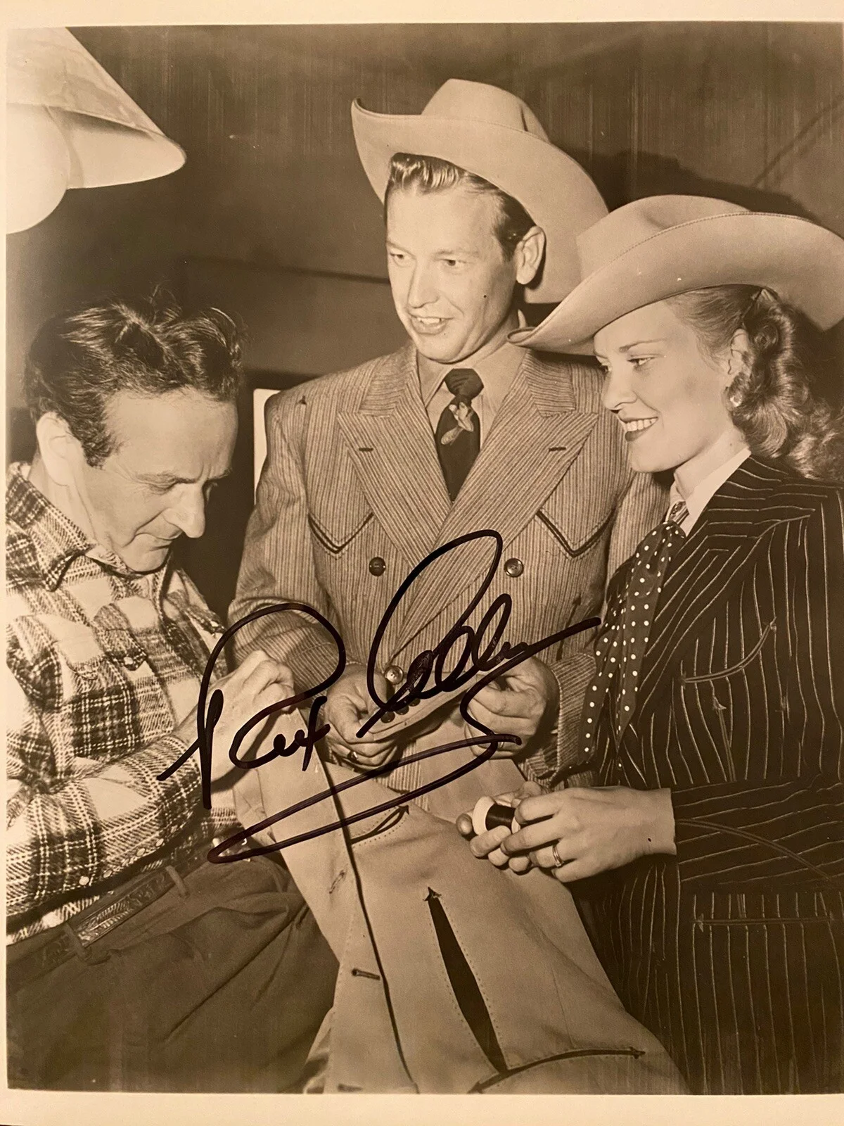 Rex Allen — Rex Allen Signed Autographed Photo Lot Arizona Cowboy Disney Charlotte’s Web Etc, изображение 3