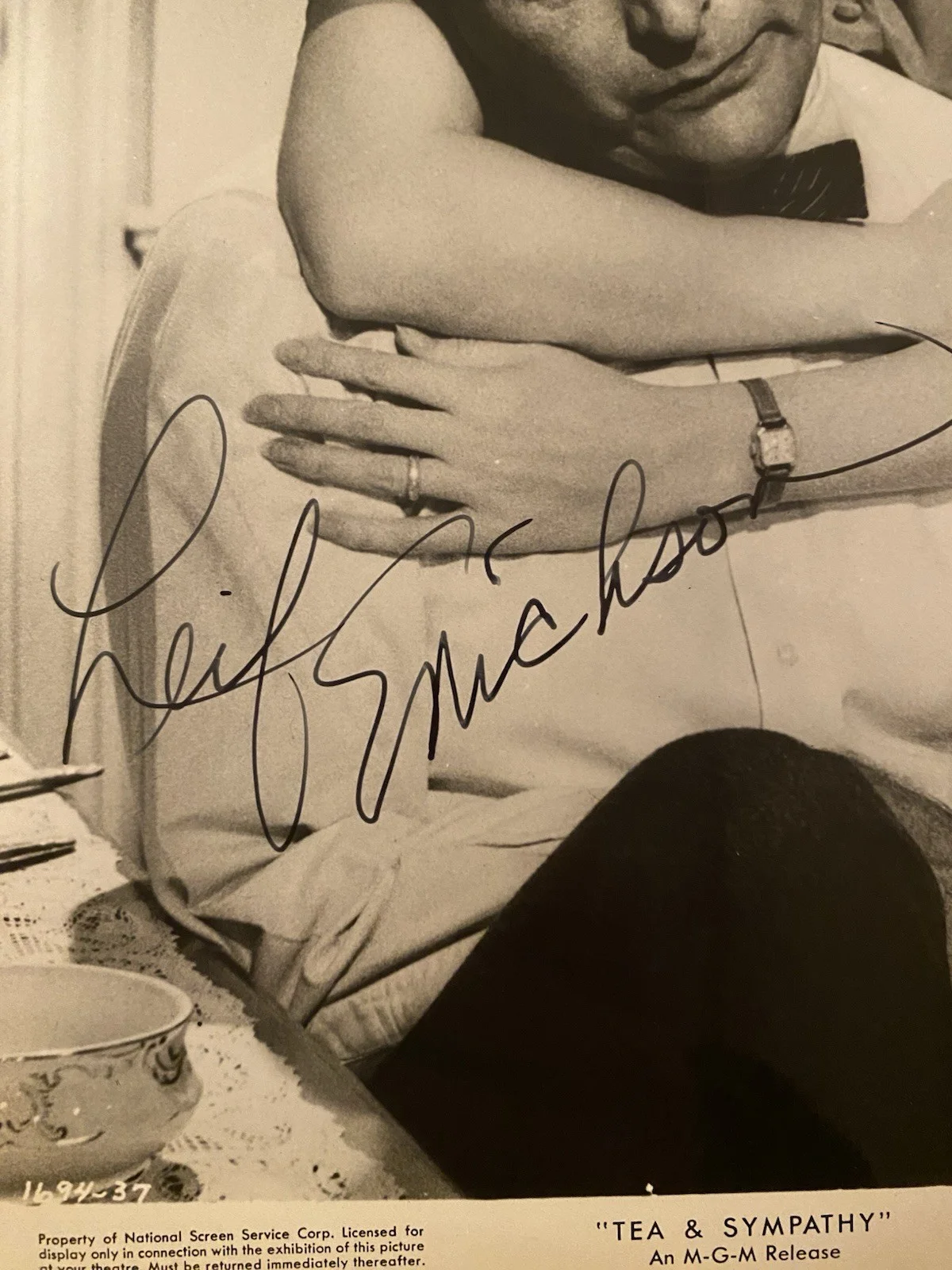 Leif Erickson — Leif Erickson Signed Autographed Vintage 8x10 Photo With COA Tea And Sympathy, image 2