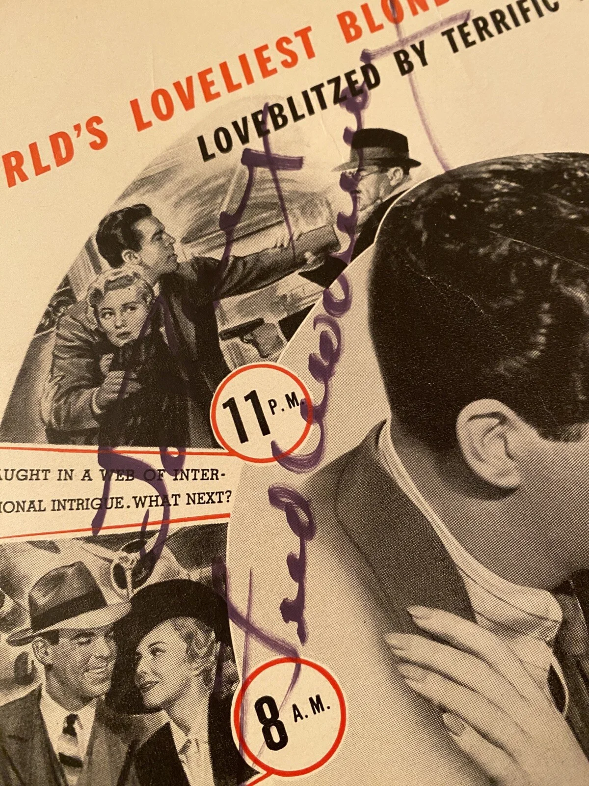 Fred MacMurray — Fred Macmurray Signed Autographed Poster With COA One Night In Lisbon RARE, image 2
