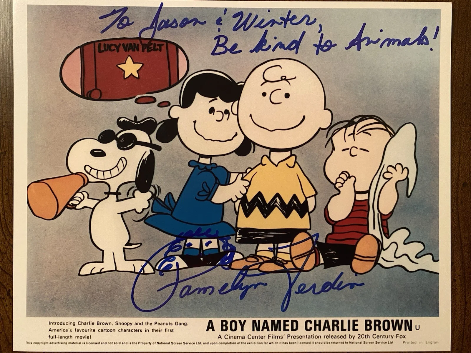 Pamelyn Ferdin — Pamelyn Ferdin Signed Autographed Photo With COA A Boy Named Charlie Brown Lucy