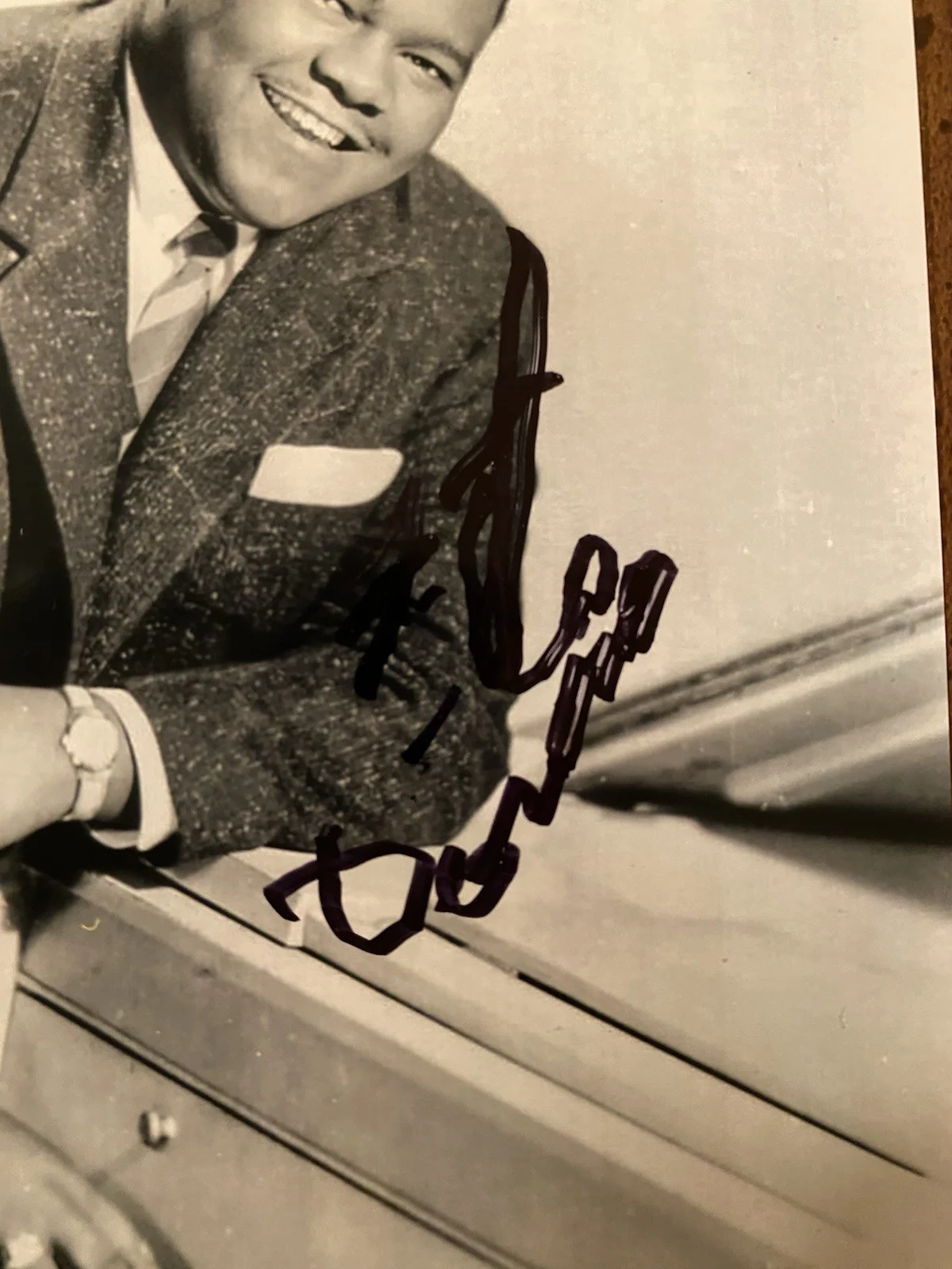 Fats Domino Signed Autographed Photo With COA The Fat Man Rock And Roll Singer, изображение 3