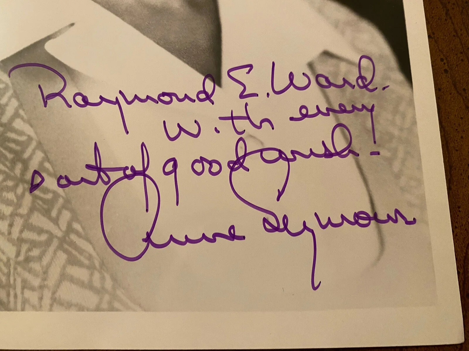 Anne Seymour — Anne Seymour Signed Autographed Vintage Photo With COA Fitzwilly Pollyanna Etc, изображение 2