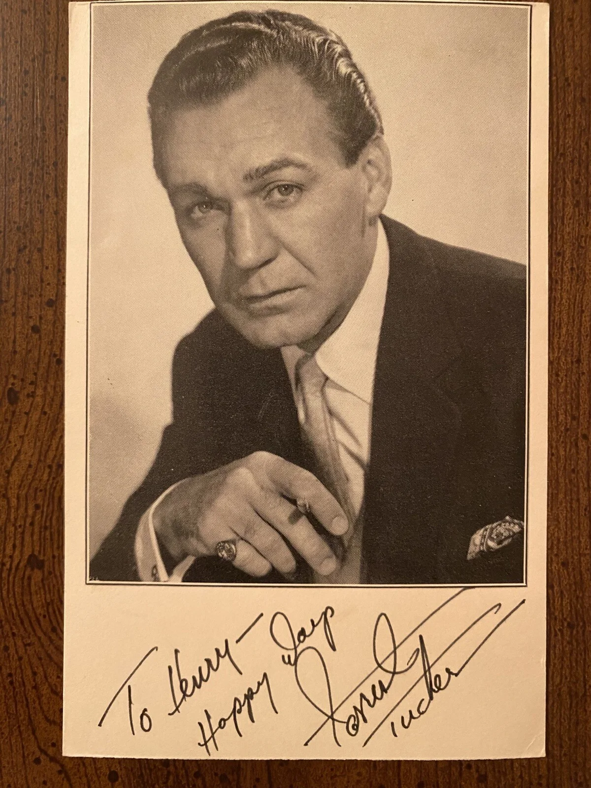 Forrest Tucker — Forrest Tucker Signed Autographed Photo With COA F Troop Chisum Ghost Busters