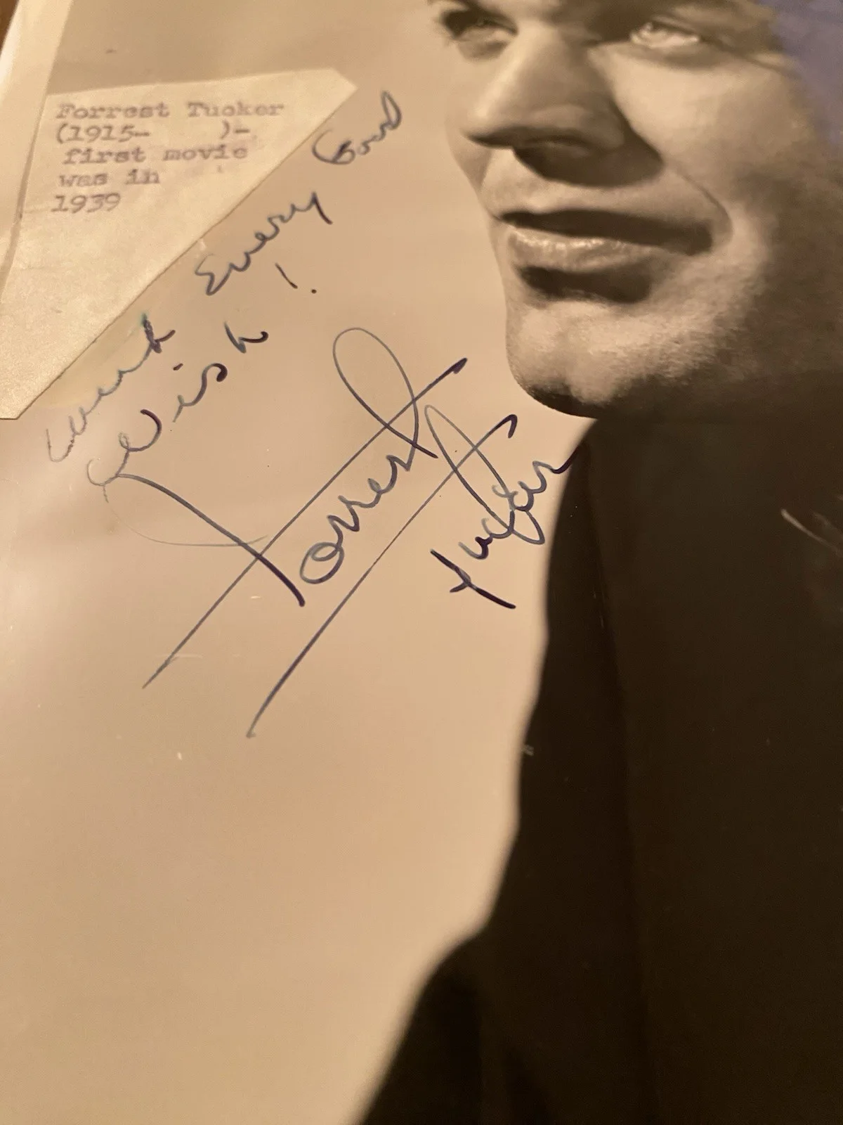 Forrest Tucker — Forrest Tucker Signed Autographed Photo With COA F Troop Chisum Auntie Mame Etc, изображение 3