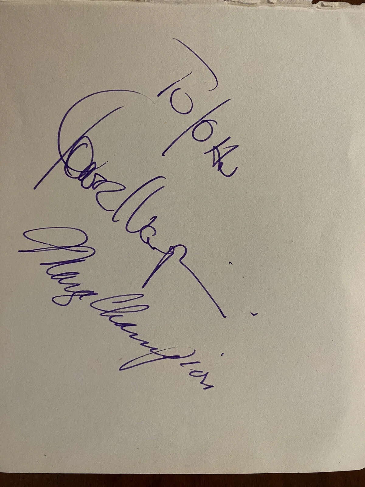 Marge Champion, Gower Champion — Marge And Gower Champion Signed Autographed Page By Both With COA LOA, image 3