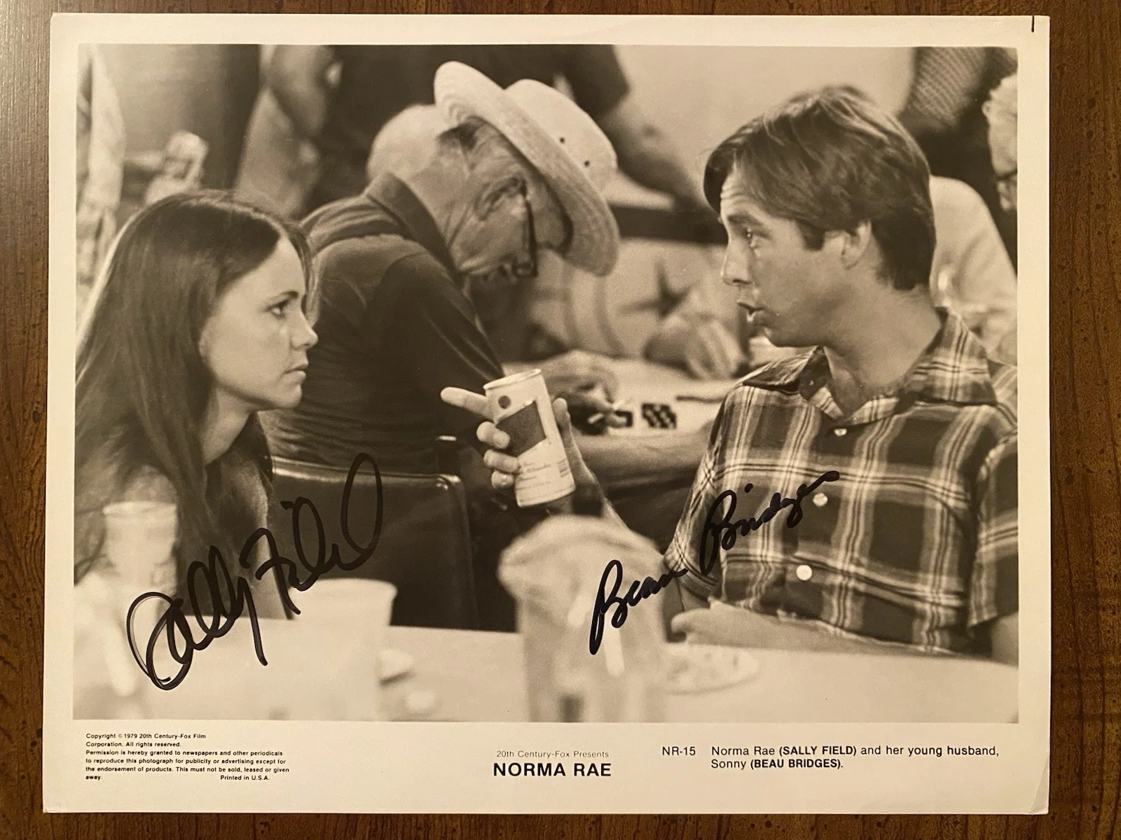 Sally Field, Beau Bridges — Sally Field Beau Bridges Signed Autographed 10x8 Photo BOTH With COA Norma Rae