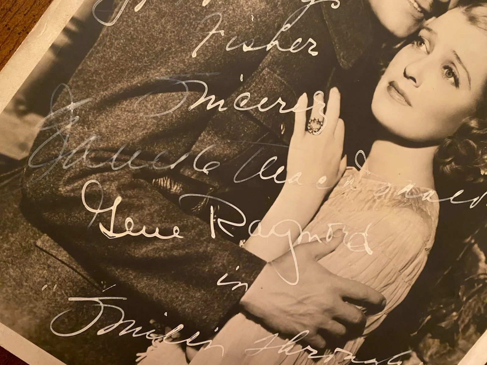 Jeanette Macdonald, Gene Raymond — Jeanette Macdonald Gene Raymond Signed Autographed Photo With COA Smilin Through, изображение 2