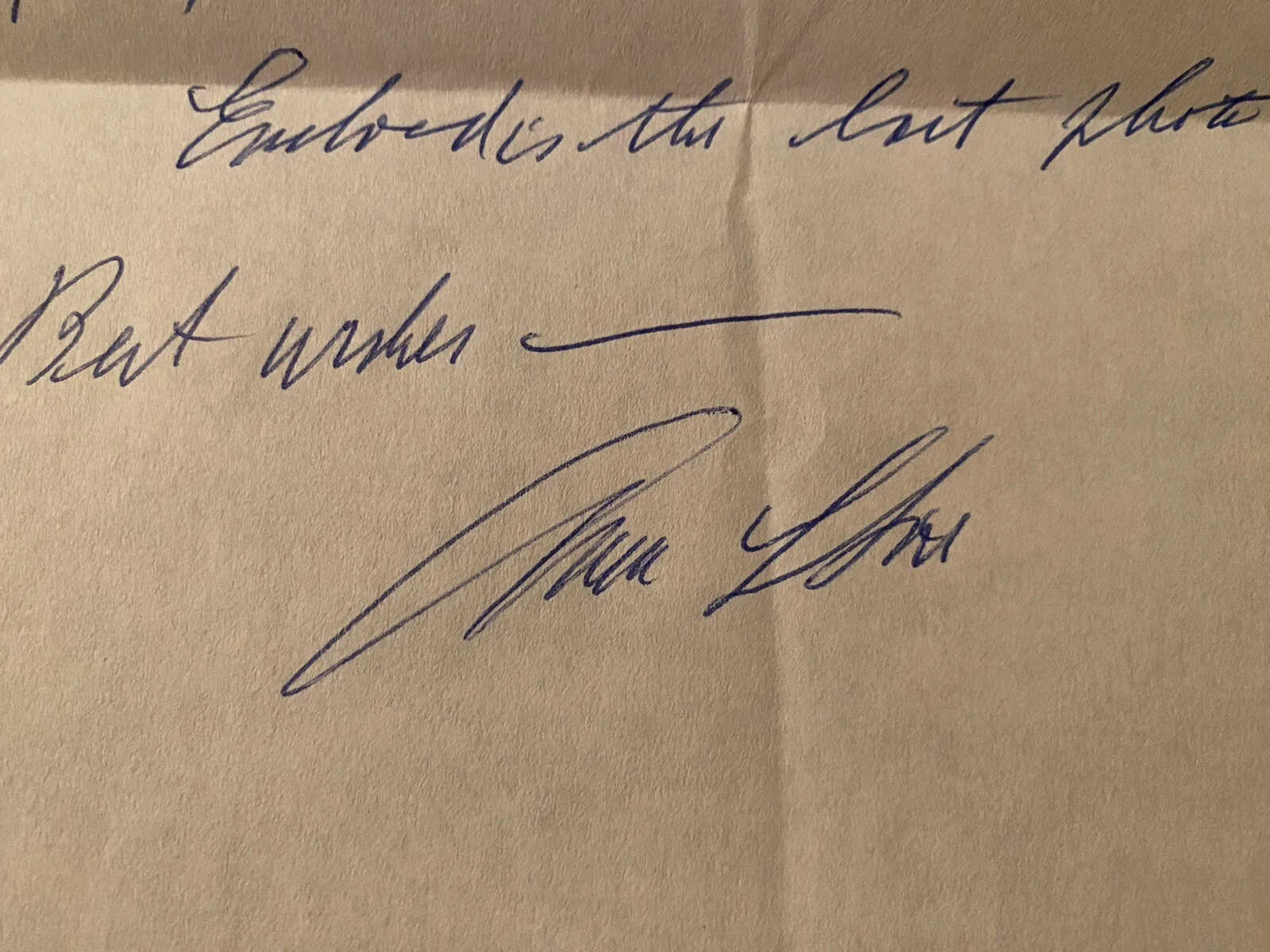 Andrew Stone, Andrew L Stone — Andrew L Stone Signed Autographed Letter With COA The Last Voyage Julie Etc, изображение 2