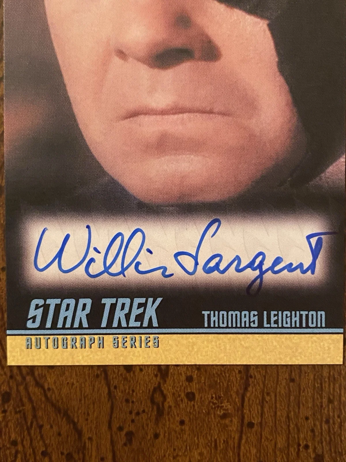 William Sargent — William Sargent Signed Autographed Star Trek Trading Card Rittenhouse, image 2