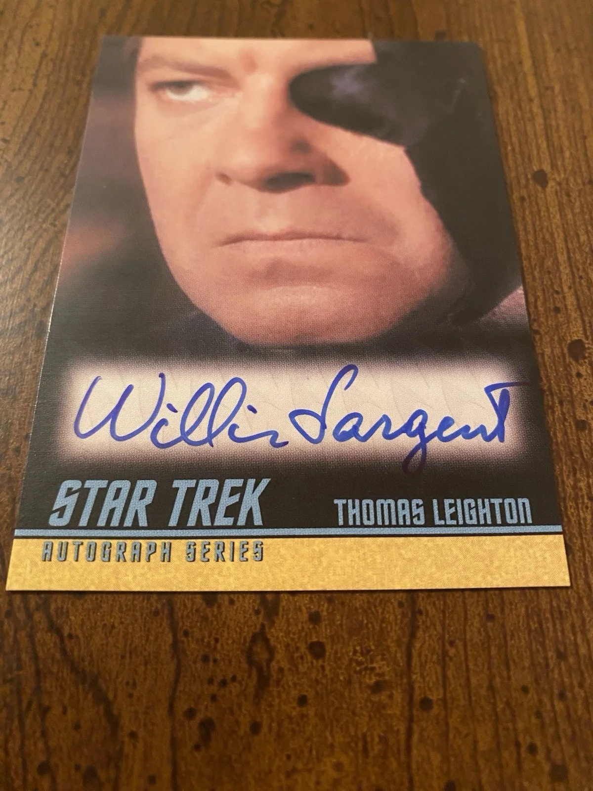 William Sargent — William Sargent Signed Autographed Star Trek Trading Card Rittenhouse, image 3