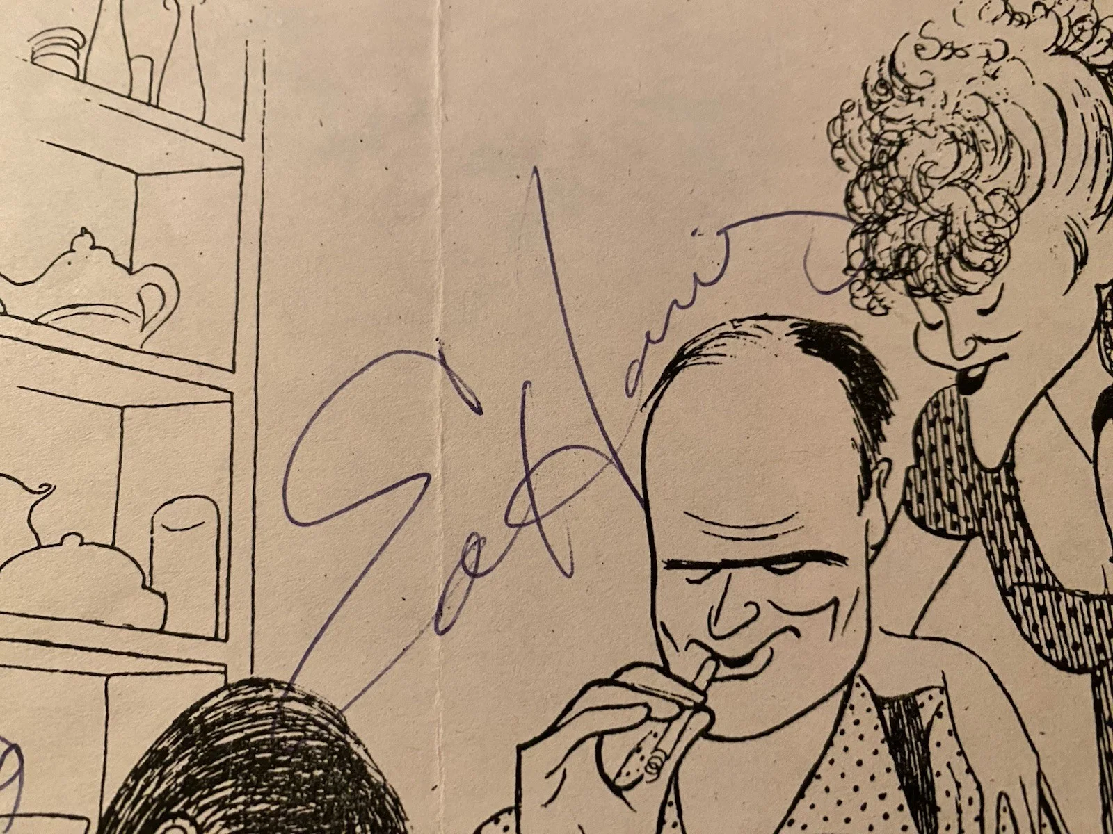 Ed Harris, Judith Ivey, William O’Leary, Anthony Rapp — Ed Harris Judith Ivey Anthony Rapp William O’Leary Signed Hirschfeld Print All, изображение 3