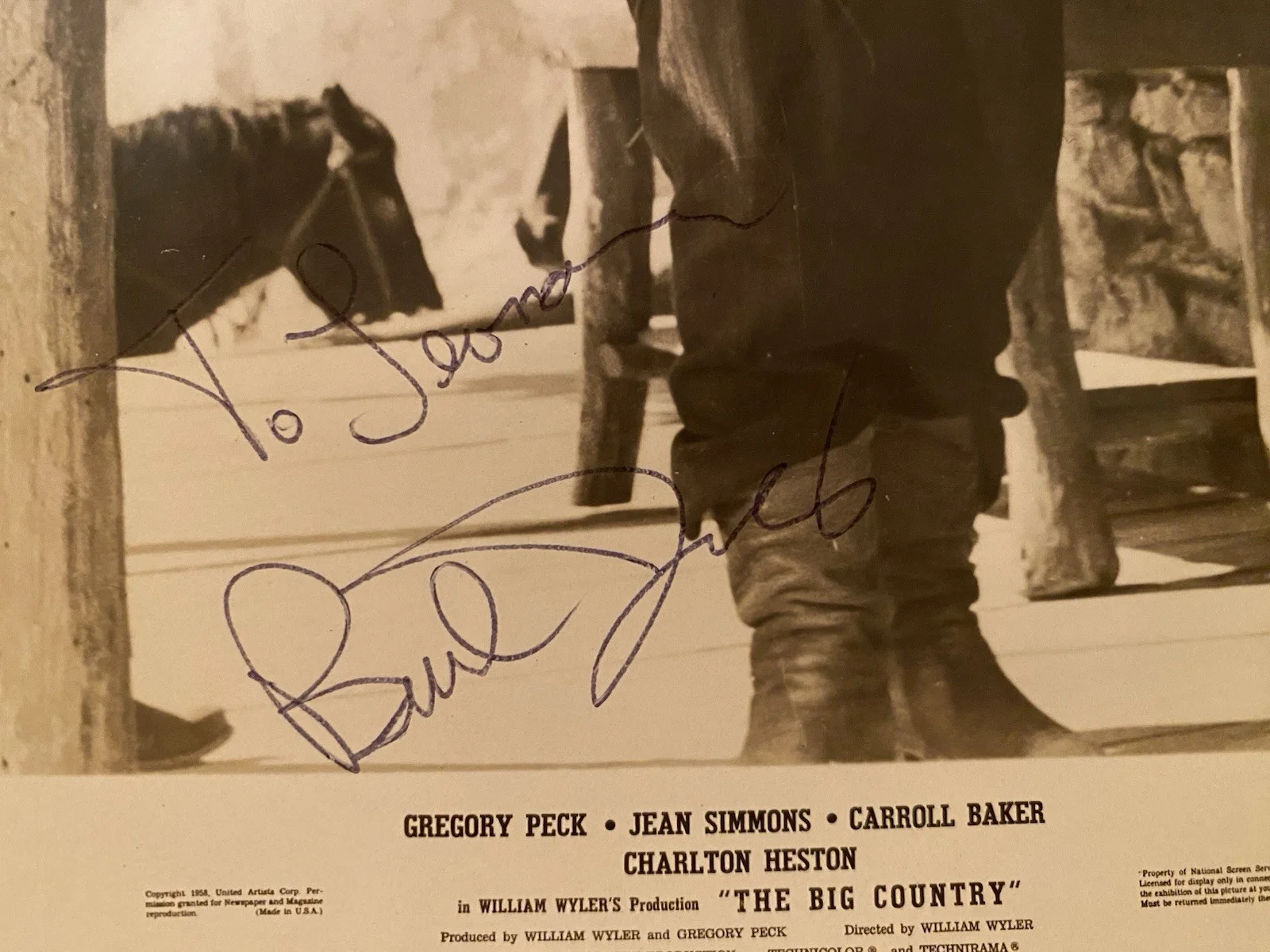 Burl Ives — Burl Ives Signed Autographed Vintage Photo With COA The Big Country Rudolph The, изображение 2