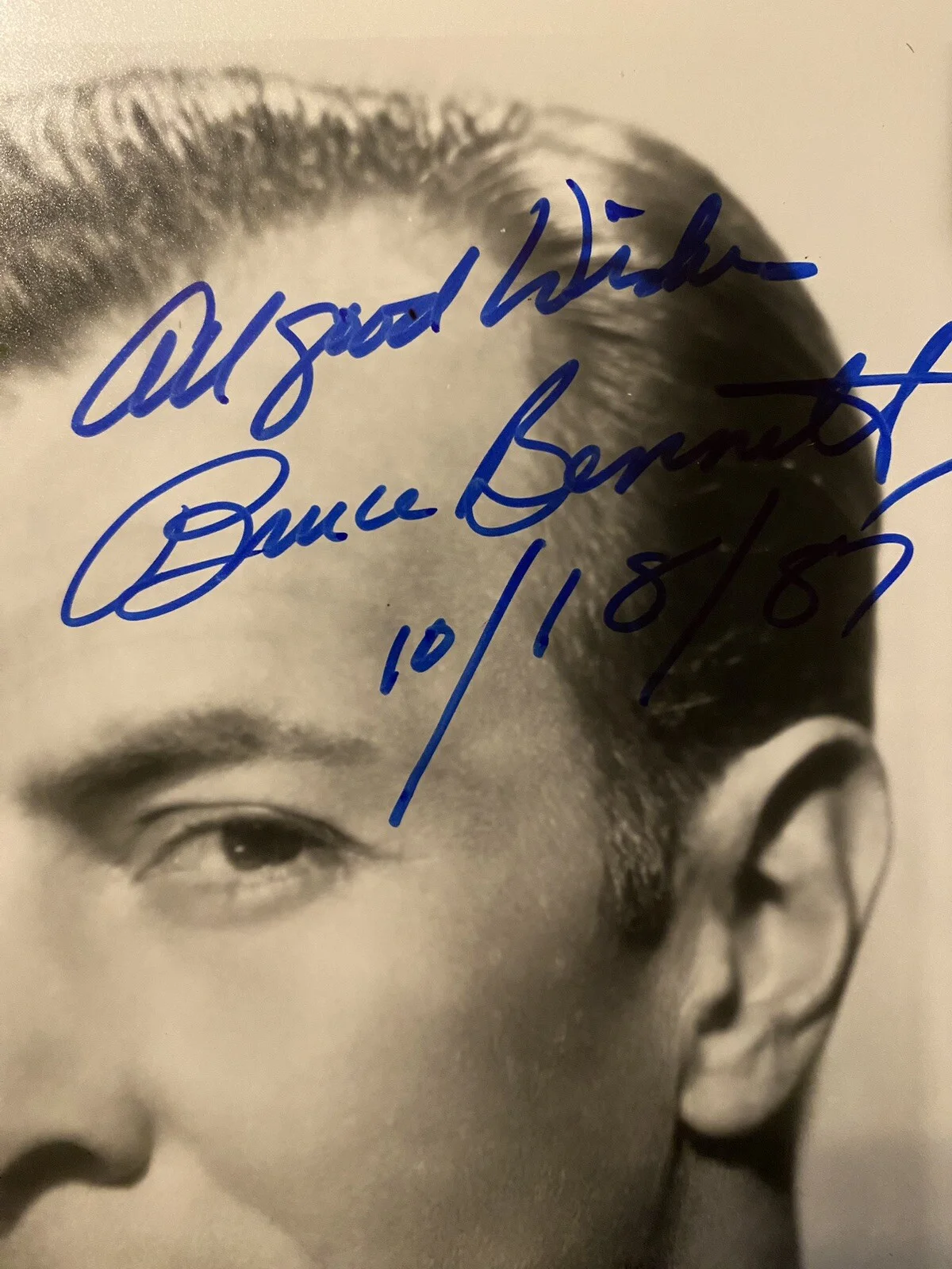 Bruce Bennett — Bruce Bennett Signed Autographed Photo Treasure Of The Sierra Madre Olympian, изображение 2