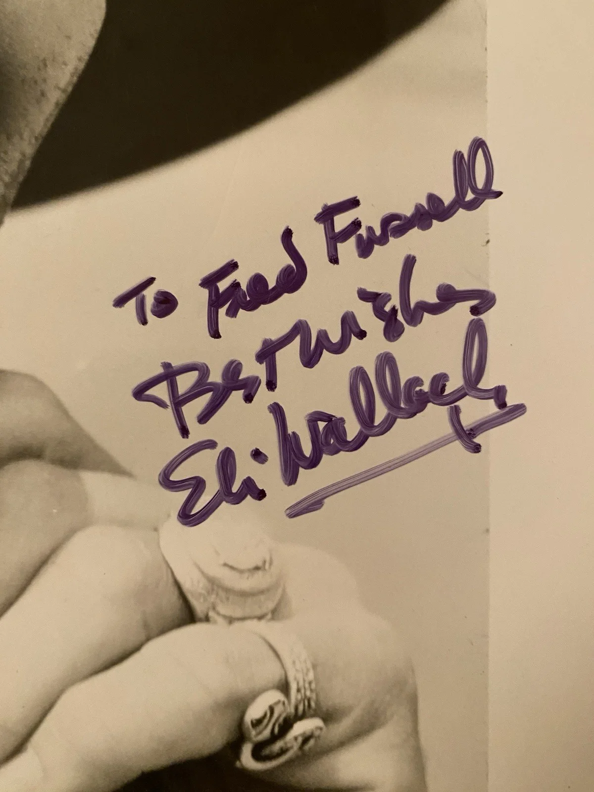 Eli Wallach — Foto autografiada firmada por Eli Wallach con certificado de autenticidad The Magnificent Seven Good Bad Ugly, изображение 2