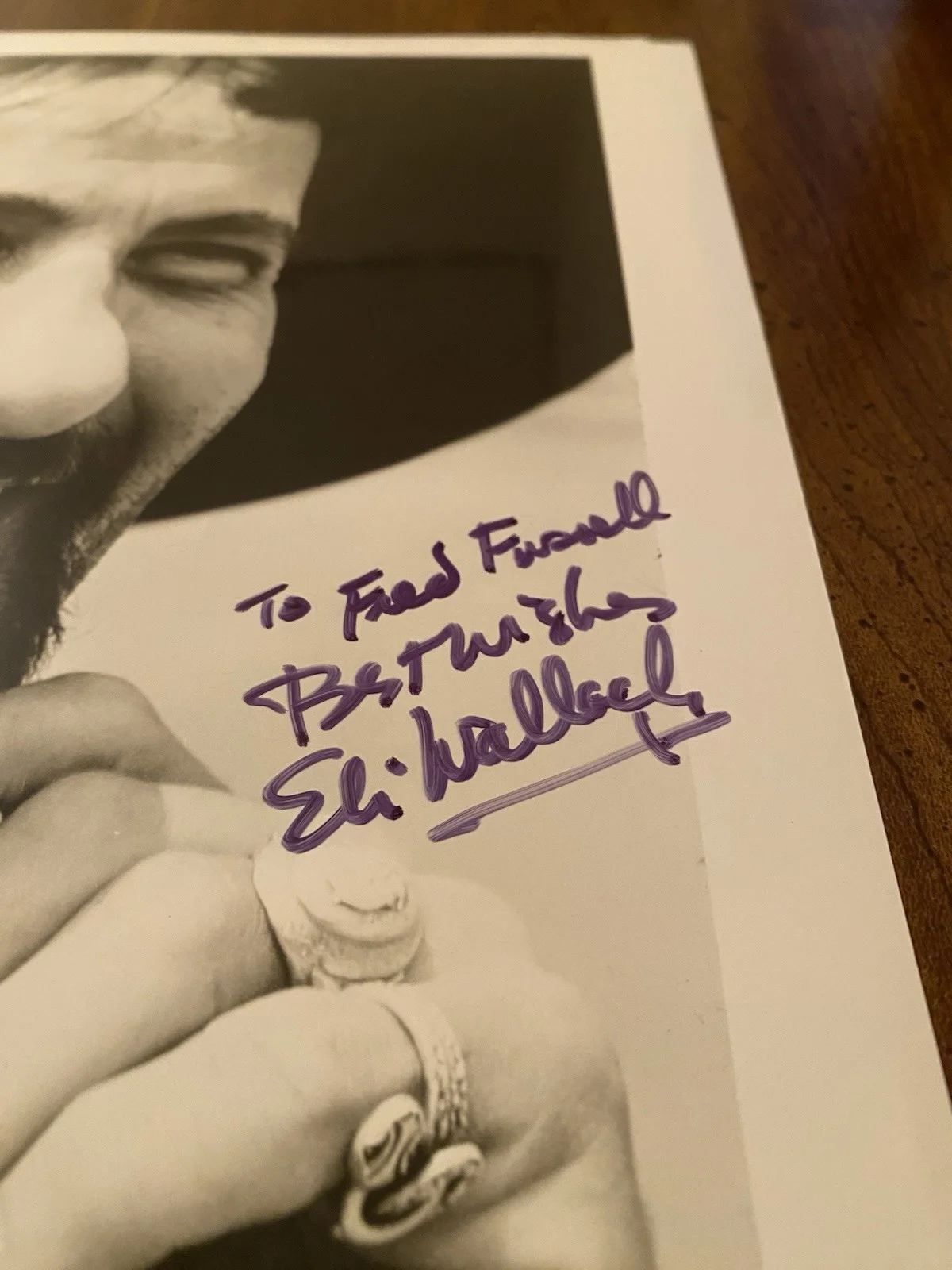 Eli Wallach — Foto autografiada firmada por Eli Wallach con certificado de autenticidad The Magnificent Seven Good Bad Ugly, изображение 3