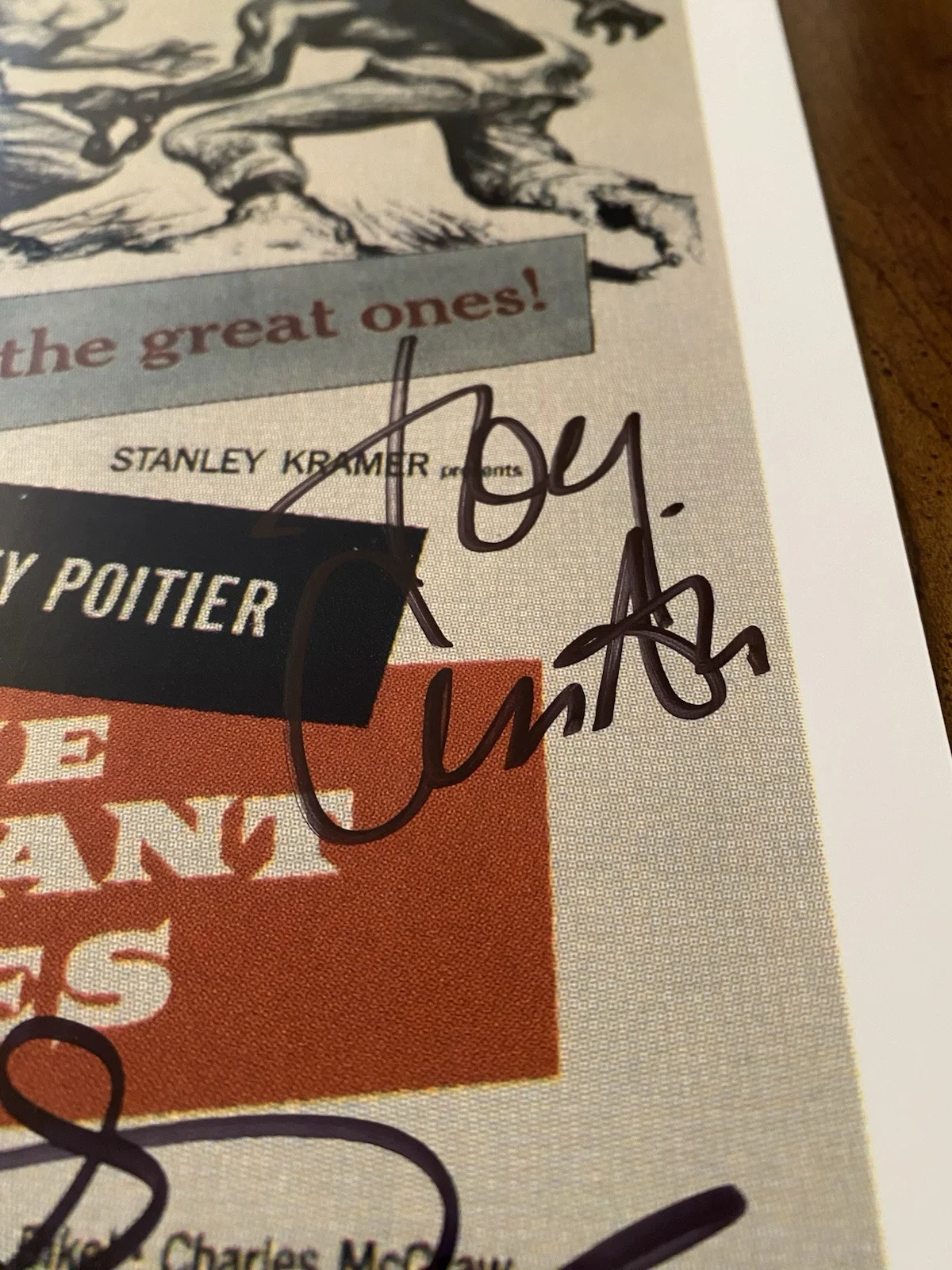 Tony Curtis, Theodore Bikel — Tony Curtis Theodore Bikel Signed Autographed Photo The Defiant Ones With COA, изображение 3
