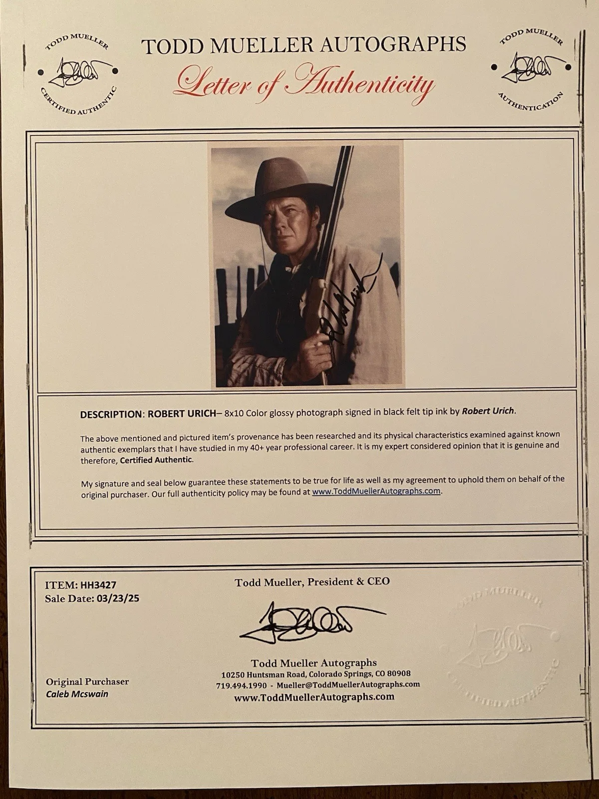 Robert Urich — Robert Urich Signed Autographed Photo With COA Lonesome Dove The Lazarus Man, image 4