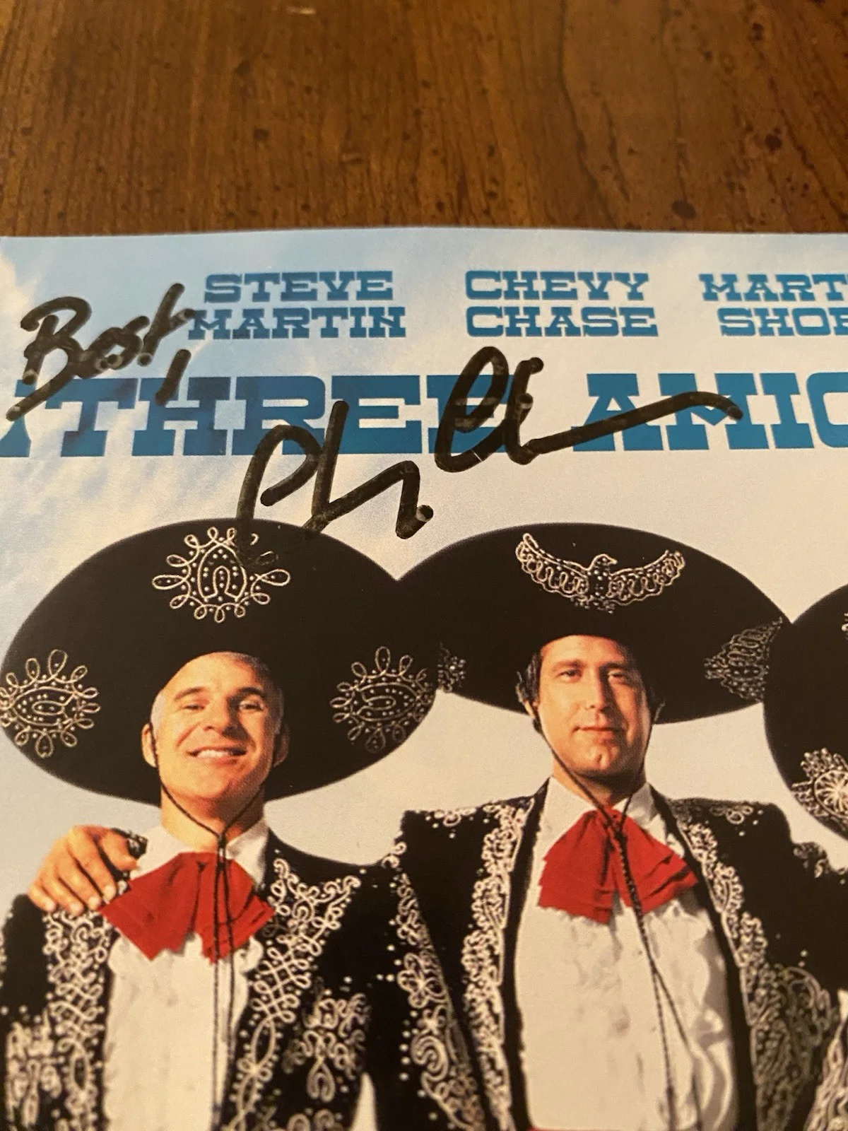 John Landis, Chevy Chase — John Landis Chevy Chase Signed Autographed DVD Cover Three Amigos With COA, изображение 3