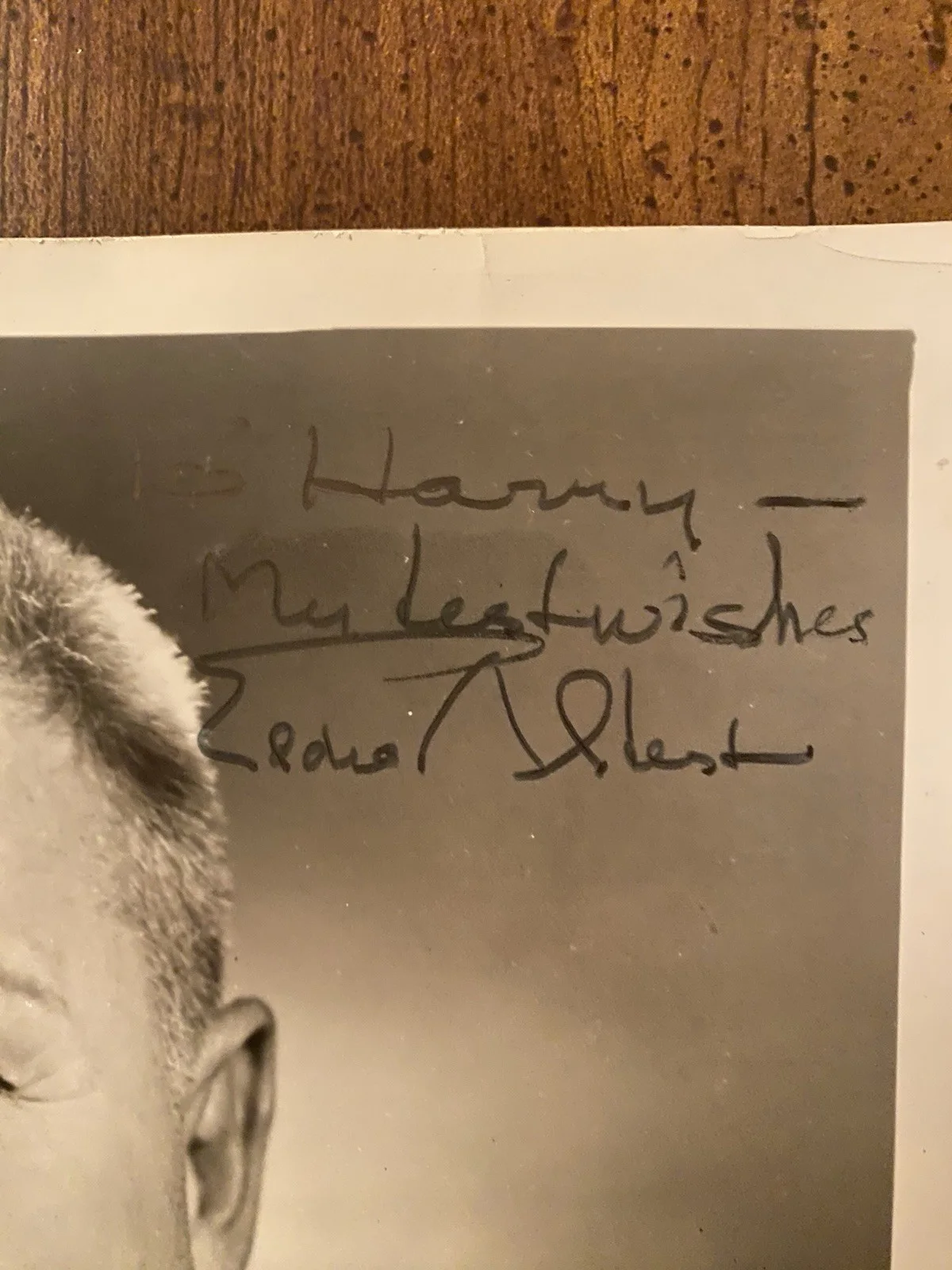 Eddie Albert — Eddie Albert Signed Autographed Vintage Photo w COA Captain Newman Roman Holiday, изображение 2