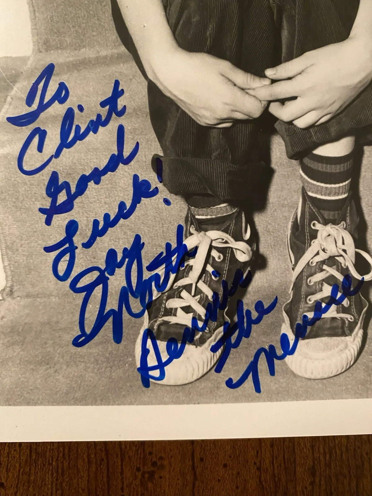 Jay North, Jeannie Russell — Dennis The Menace Cast Signed Autographed Photo Jay North Jeannie Russell w COA, image 2