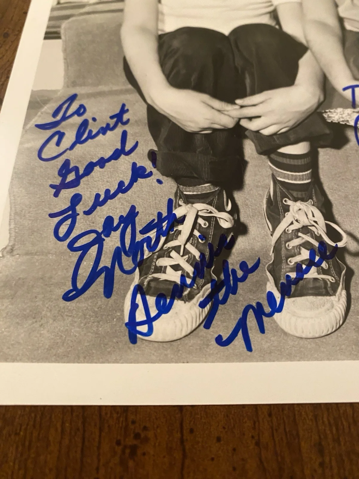 Jay North, Jeannie Russell — Dennis The Menace Cast Signed Autographed Photo Jay North Jeannie Russell w COA, image 3