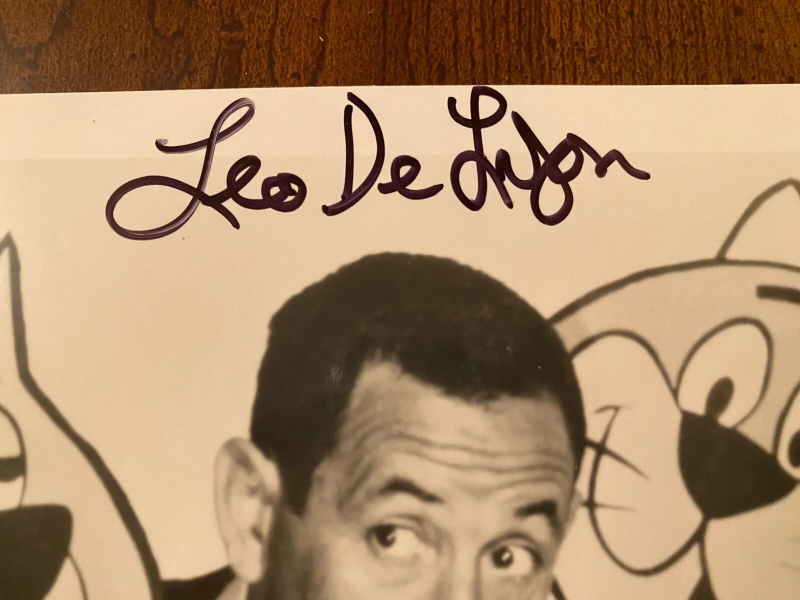 Leo Delyon, Leo De Lyon — Leo Delyon Signed Autographed Photo With COA Top Cat Bewitched The Jungle Book, изображение 2