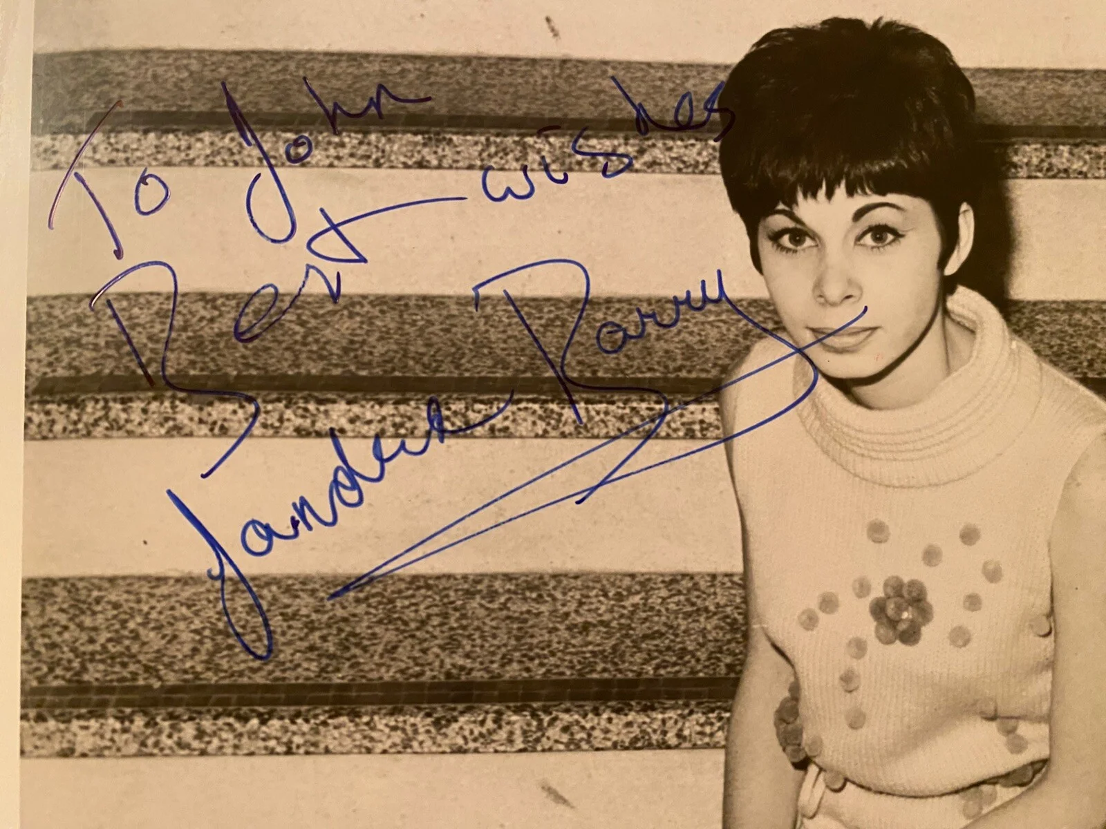 Sandra Barry — Sandra Barry Signed Autographed Photo With COA The Belles Of St Trinians Singer, изображение 2