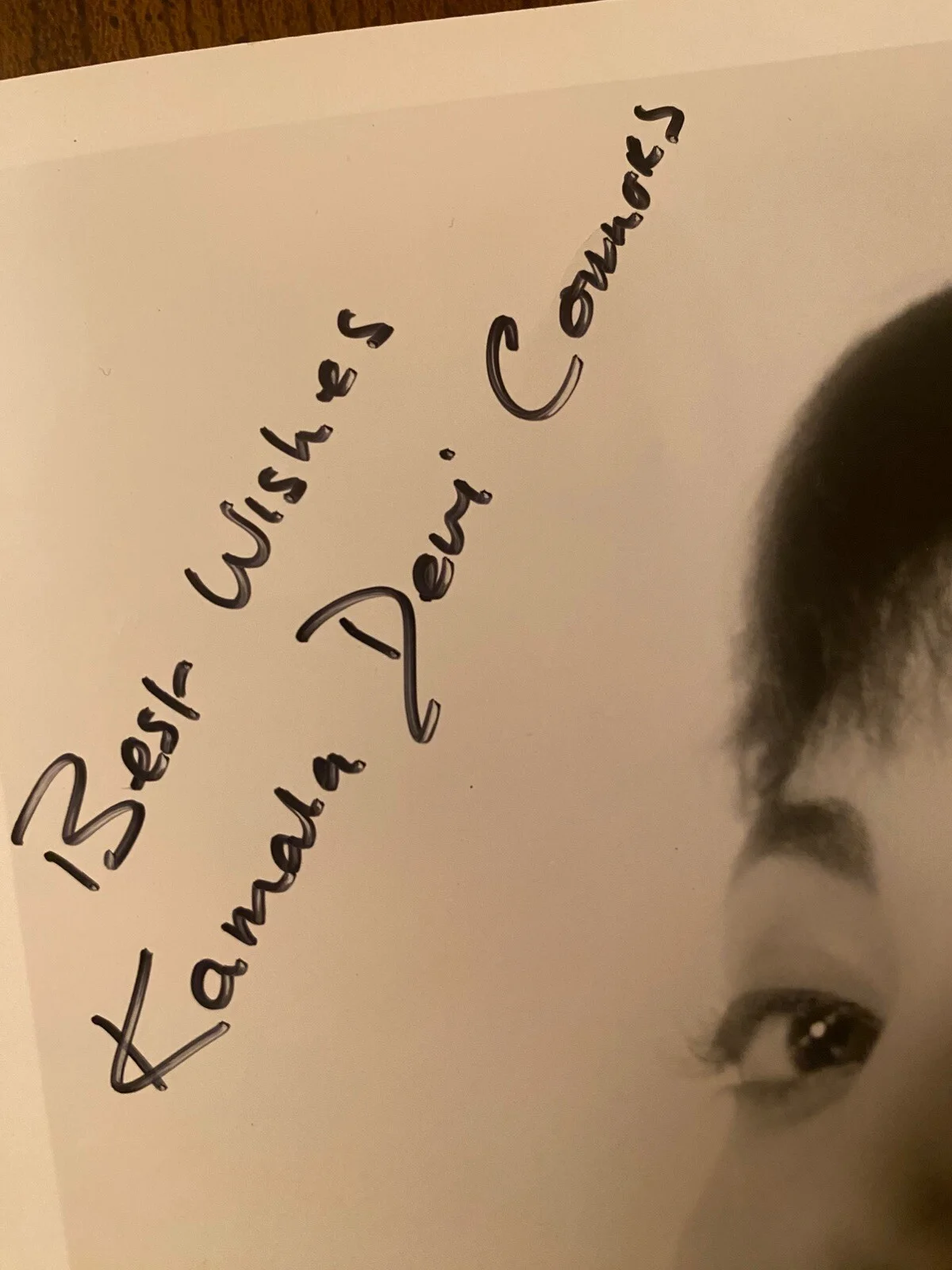 Kamala Devi, Kamala Connors — Kamala Devi Connors Signed Autographed Photo With COA The Brass Bottle Geronimo, image 2