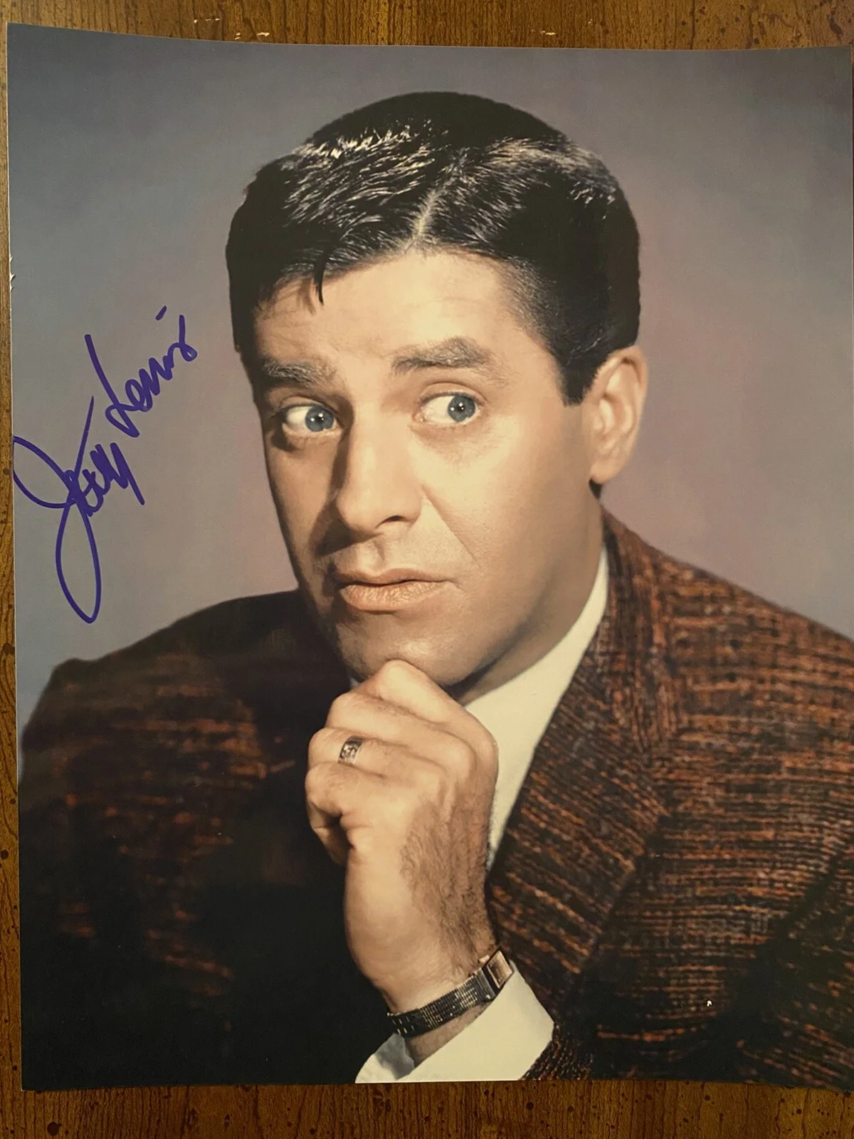 Jerry Lewis — Jerry Lewis Signed Autographed Photo w COA Nutty Professor The Patsy Cinderfella