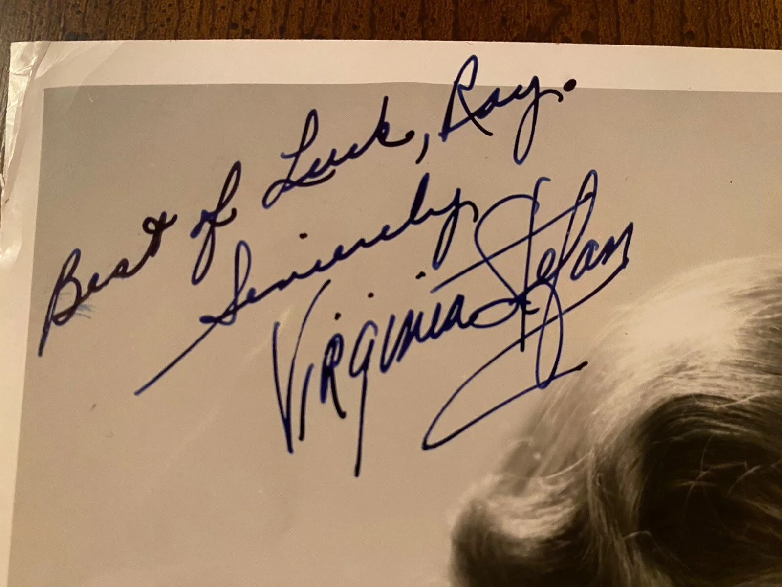 Virginia Stefan — Virginia Stefan Signed Autographed Photo With COA I Led 3 Lives Wagon Train RARE, image 2
