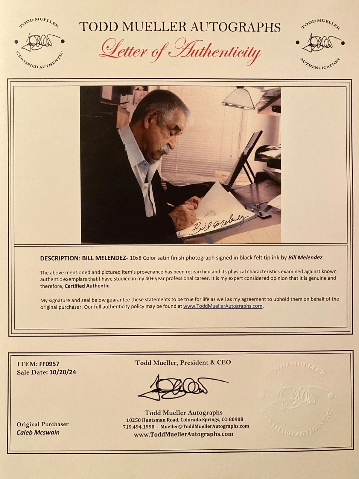 Bill Melendez — Bill Melendez Signed Autographed Photo w COA Peanuts Looney Tunes Disney Snoopy, изображение 3