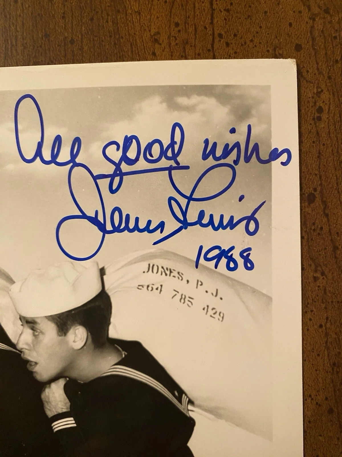 Dean Martin, Jerry Lewis — Dean Martin Jerry Lewis Signed Autographed Photo With COA Sailor Beware BOTH, image 4