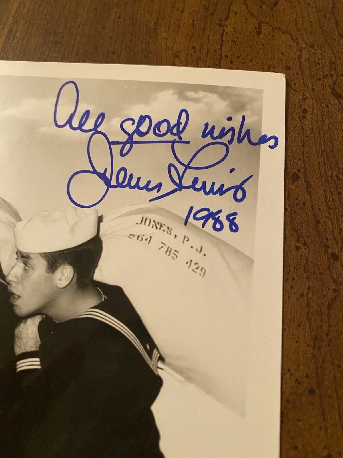 Dean Martin, Jerry Lewis — Dean Martin Jerry Lewis Signed Autographed Photo With COA Sailor Beware BOTH, image 5