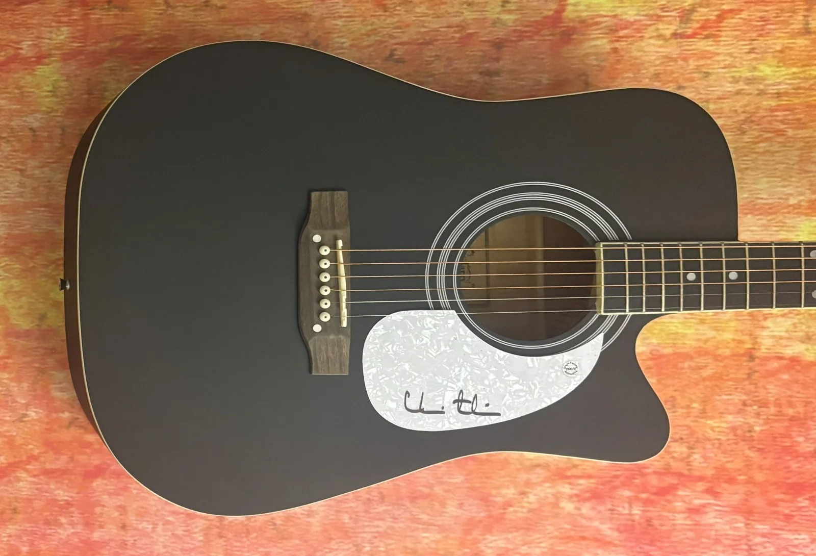 GFA Arriving Gospel Our God Star * CHRIS TOMLIN * Signed 41" Acoustic Guitar COA, image 2