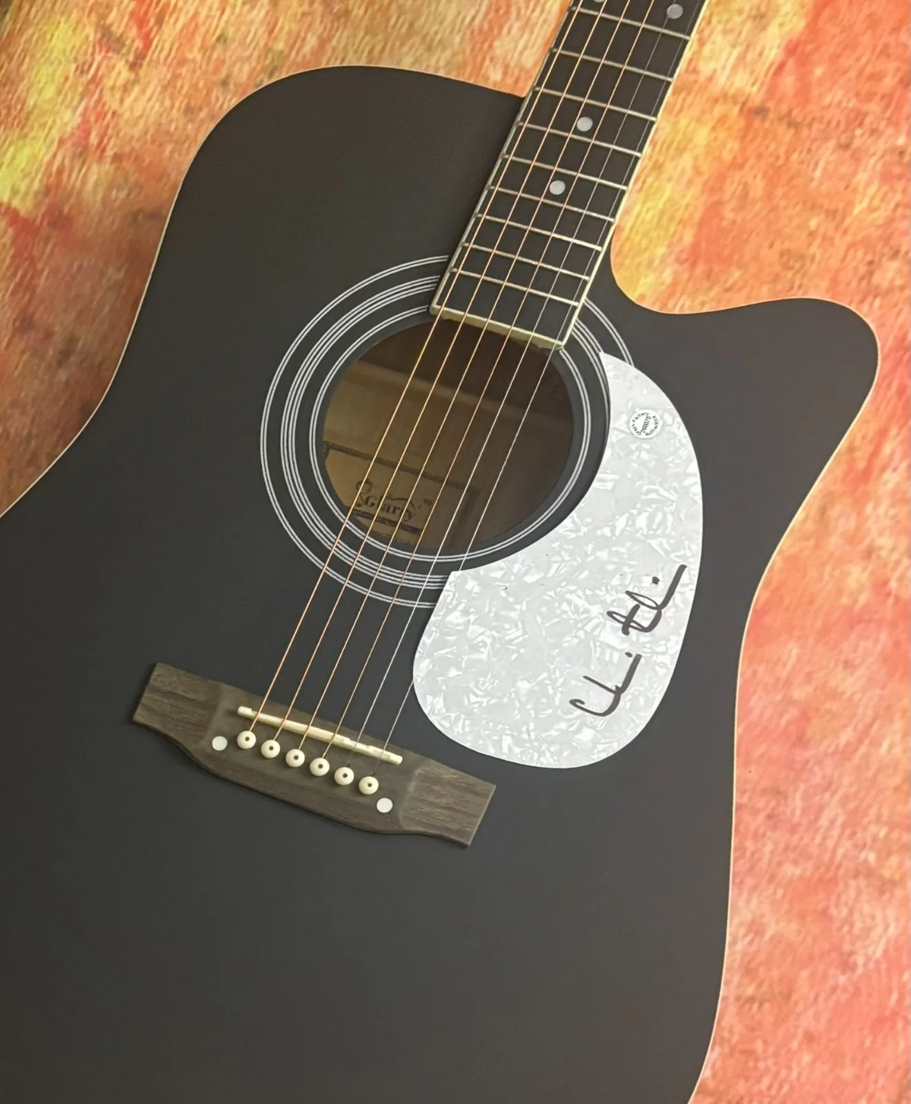 GFA Arriving Gospel Our God Star * CHRIS TOMLIN * Signed 41" Acoustic Guitar COA, image 4